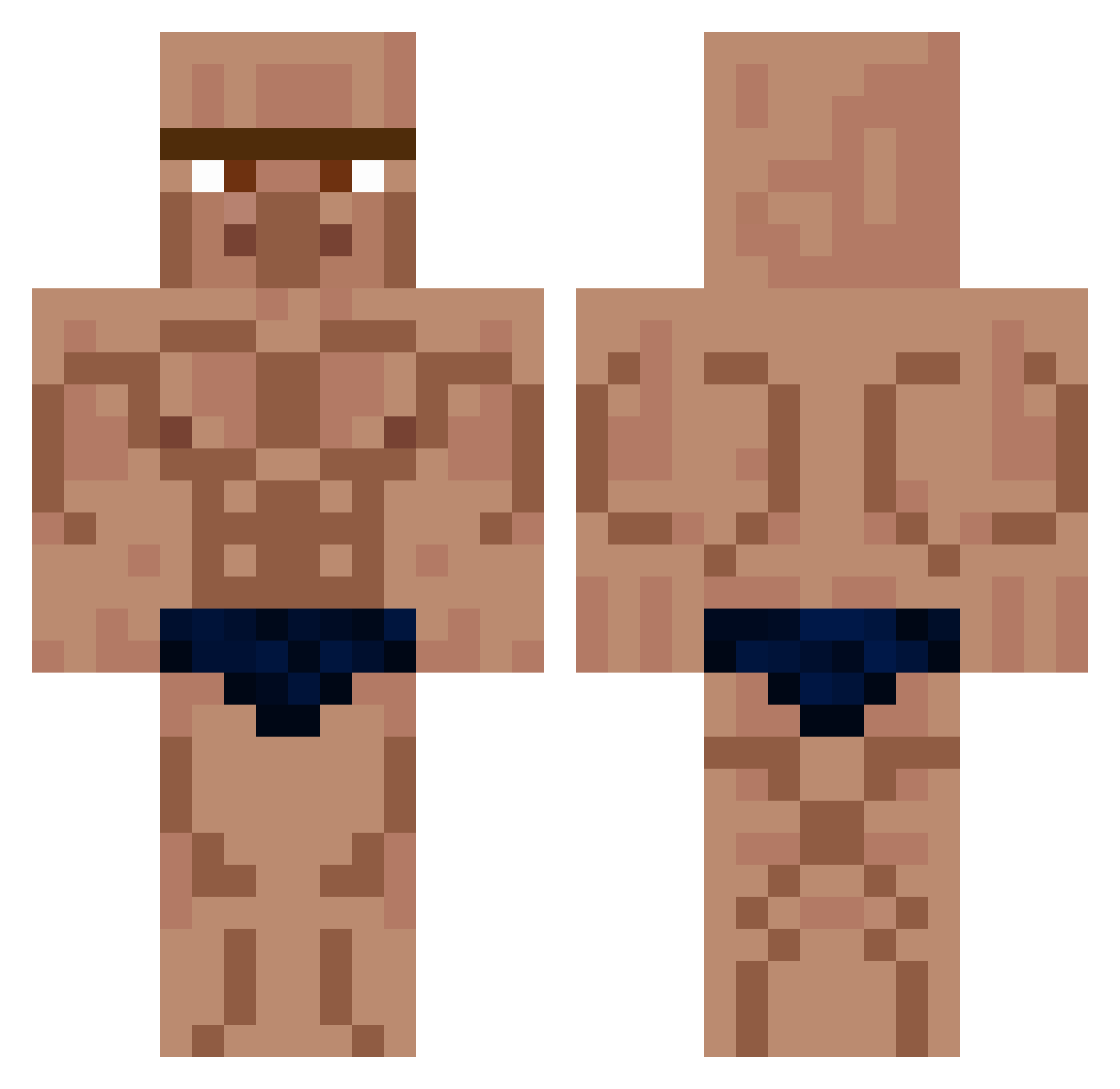 tuz_b3y Minecraft skin, front and back view