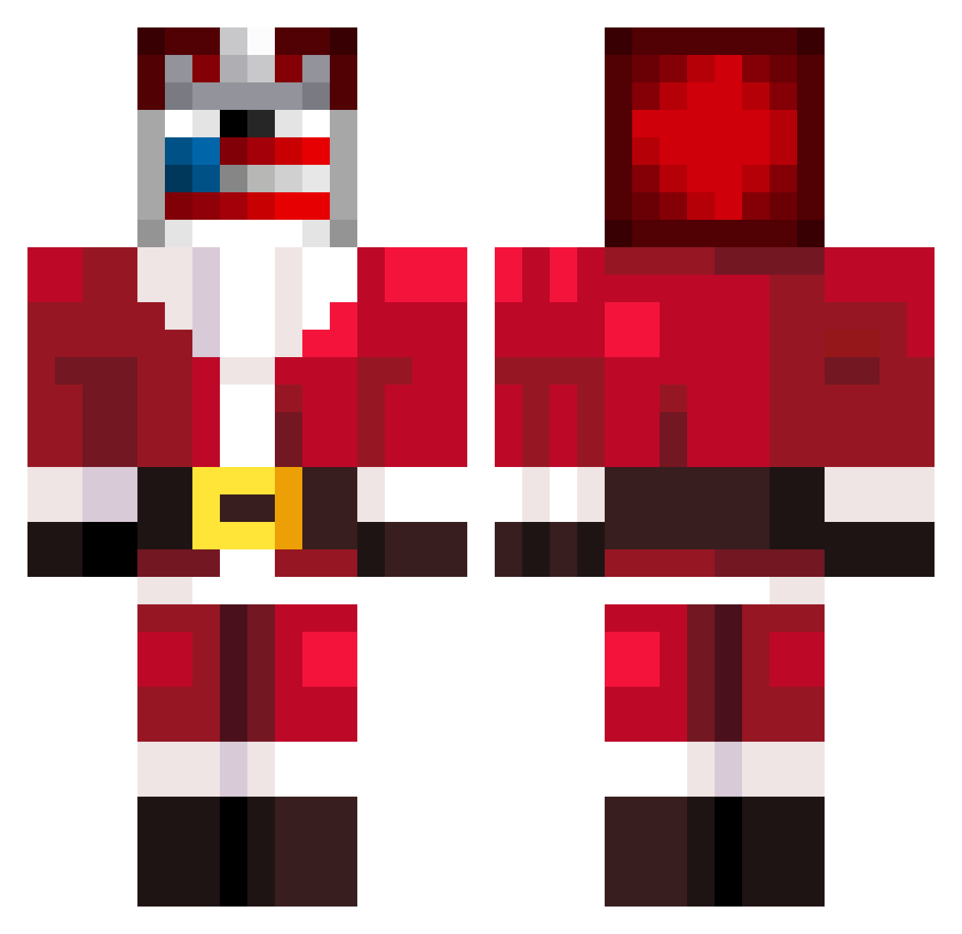 QLFonizukaQLF Minecraft skin, front and back view
