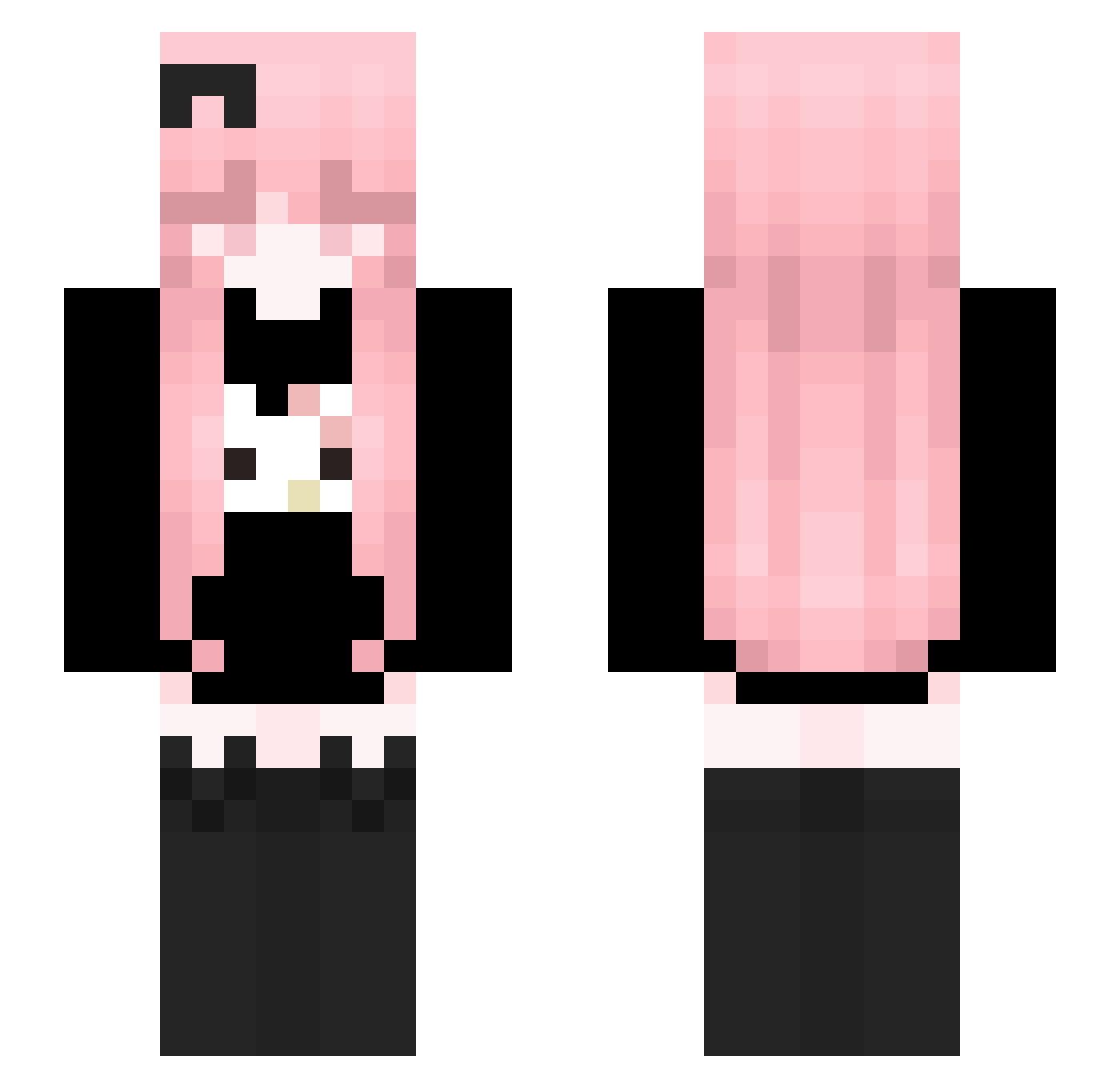Piaskowskyy Minecraft skin, front and back view