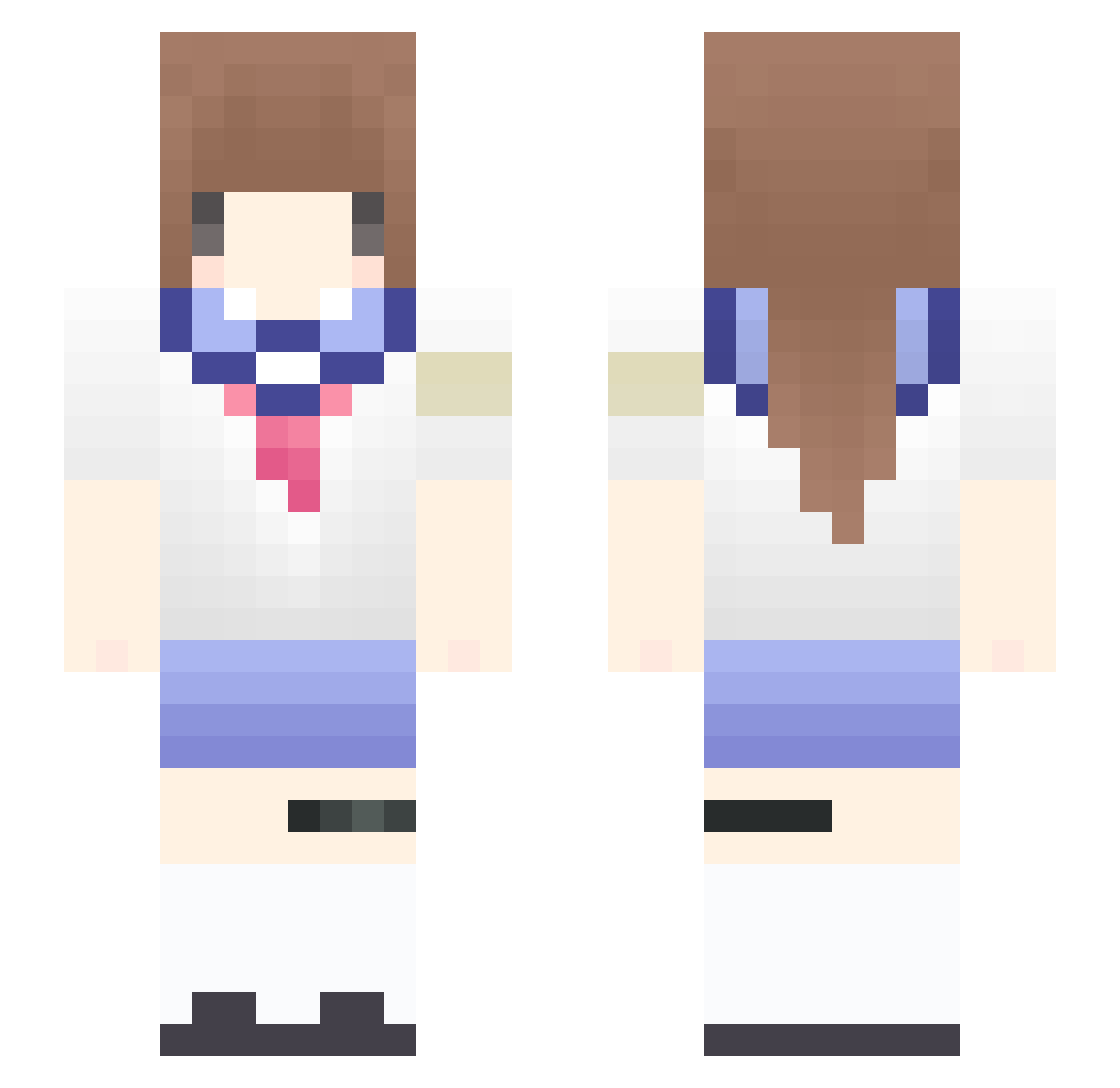 garotu Minecraft skin, front and back view