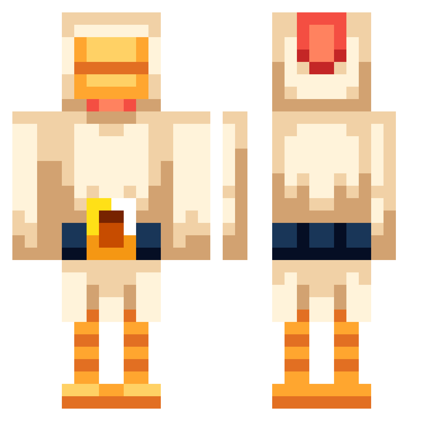 ZacAttack42424 Minecraft skin, front and back view