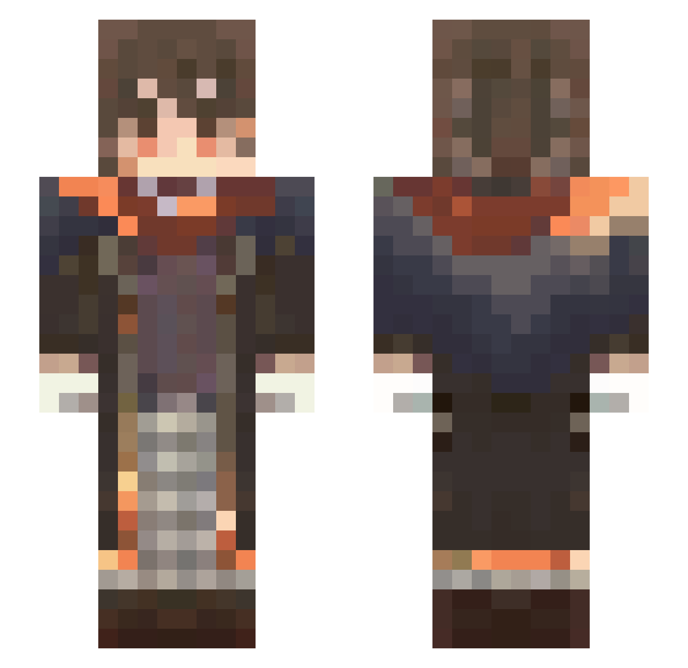 ThatOneKeyaru Minecraft skin, front and back view