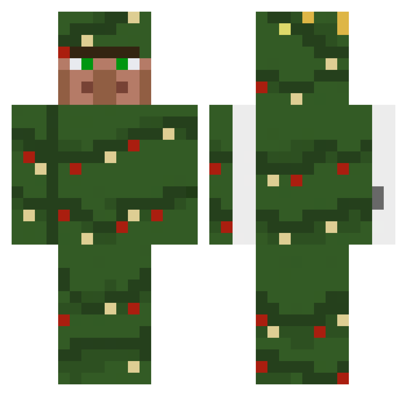 sezosocke Minecraft skin, front and back view
