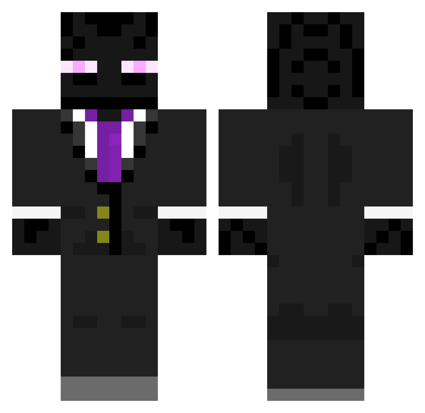 Shalev_Nahum Minecraft skin, front and back view