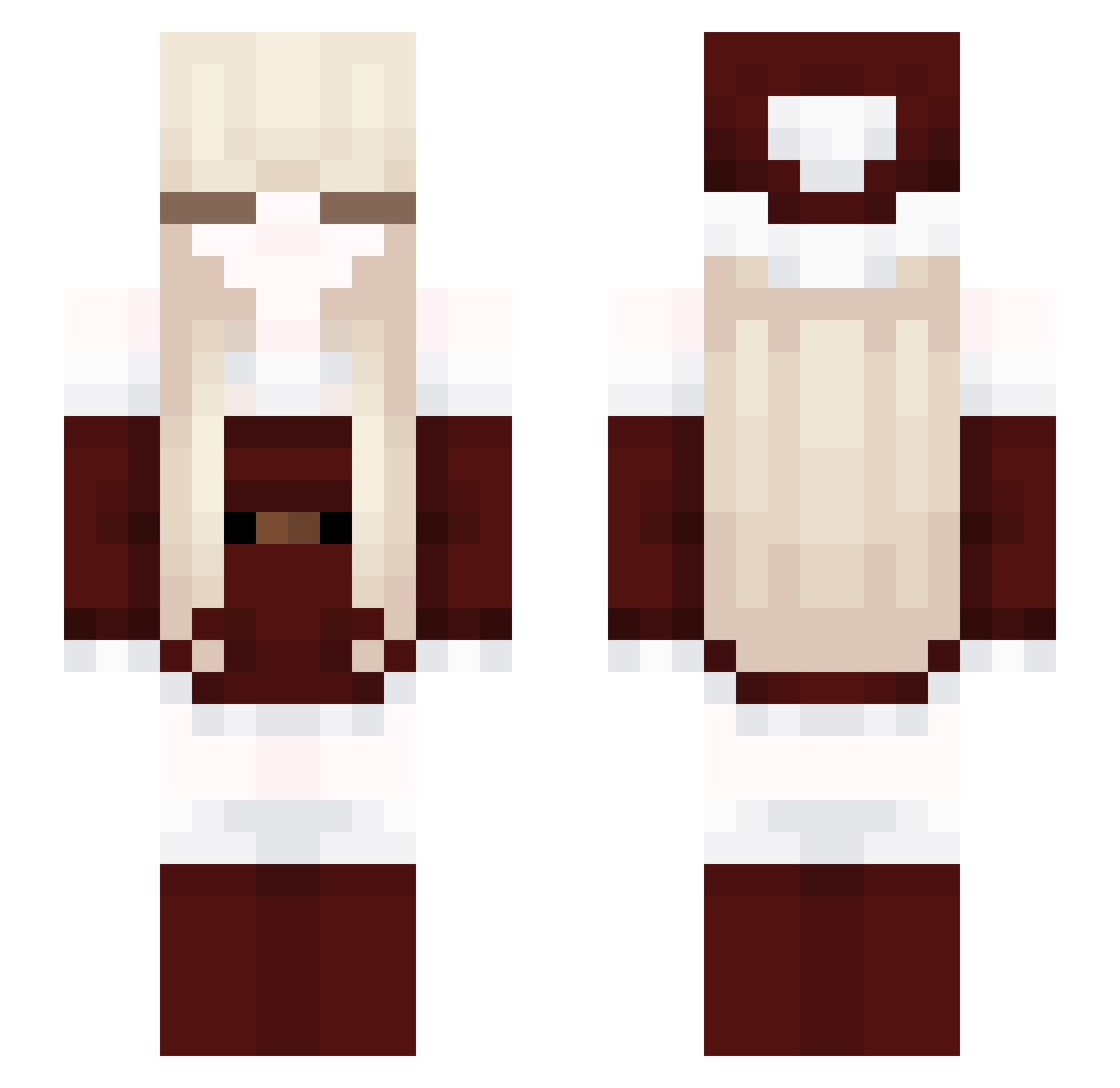 venthooper Minecraft skin, front and back view