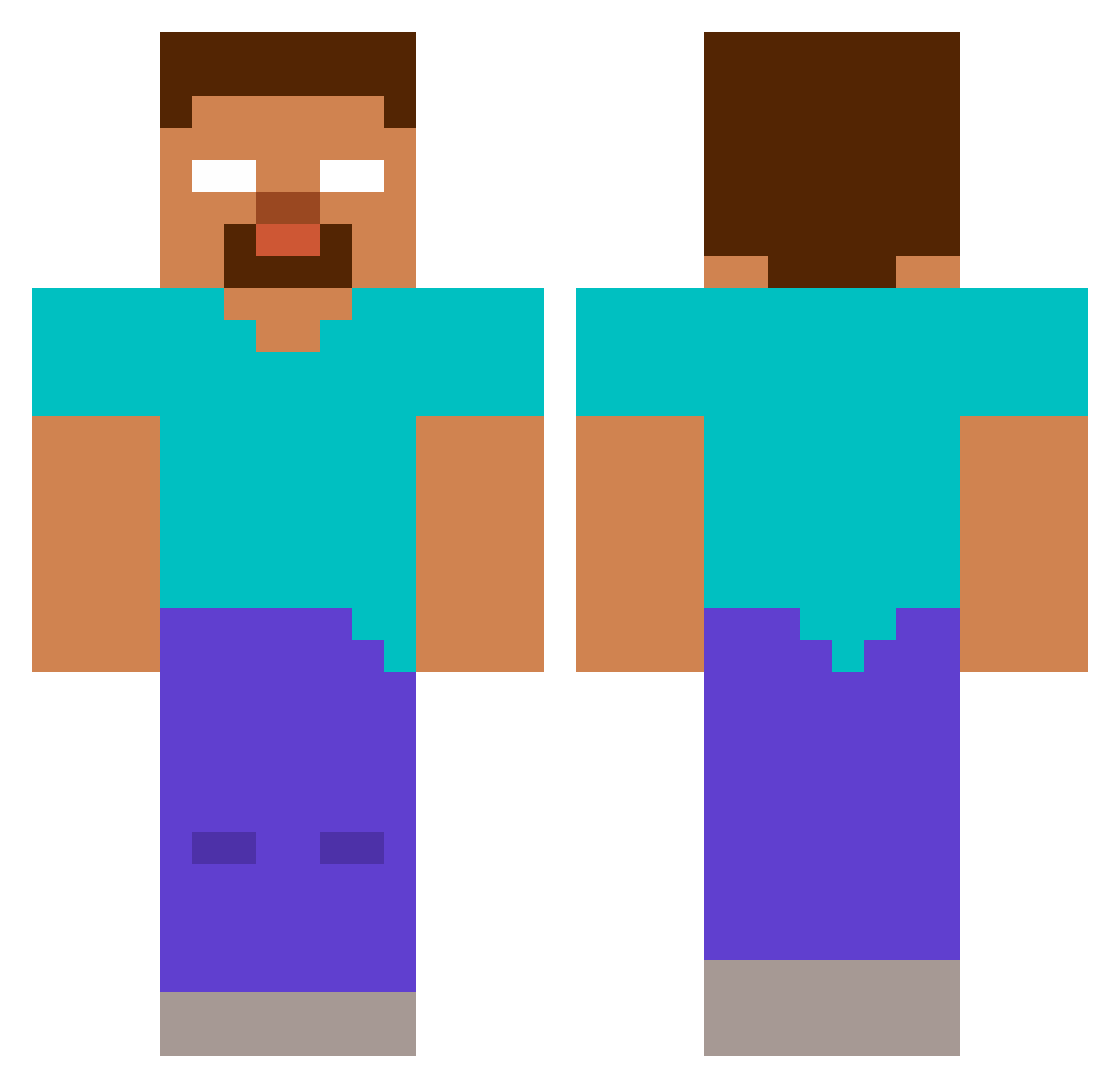 supercooper2394 Minecraft skin, front and back view