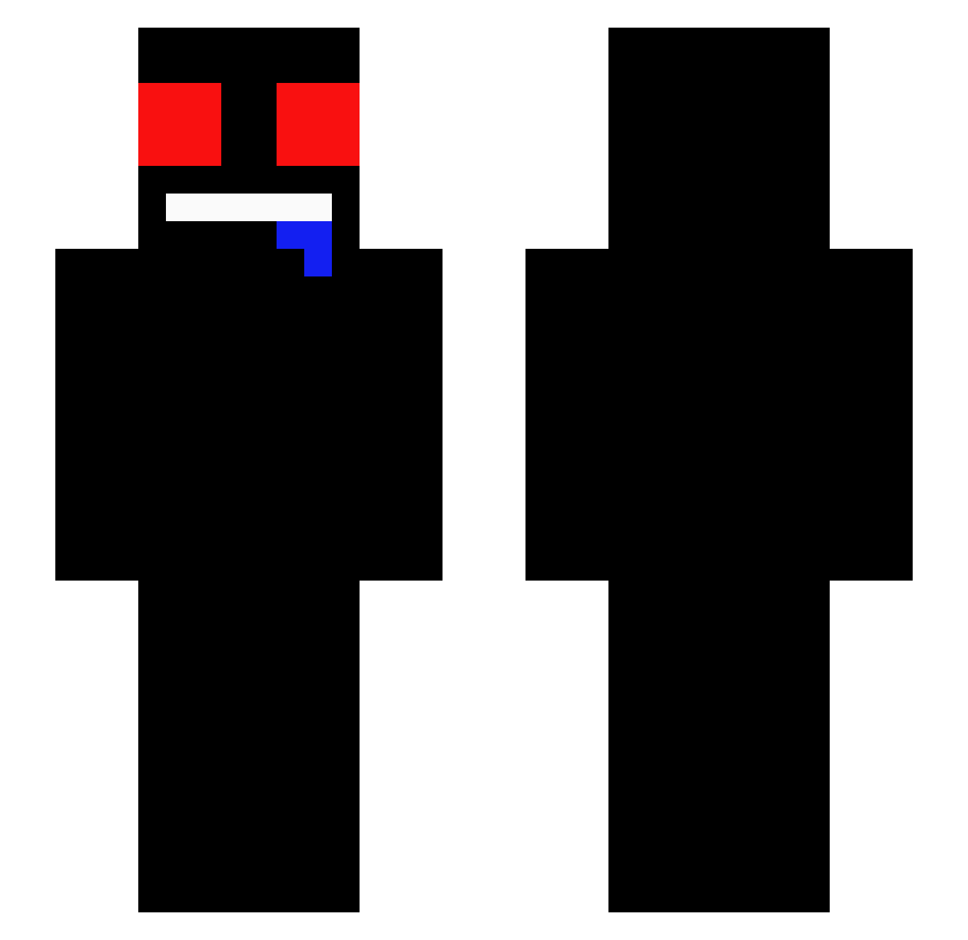 SooWavvy Minecraft skin, front and back view
