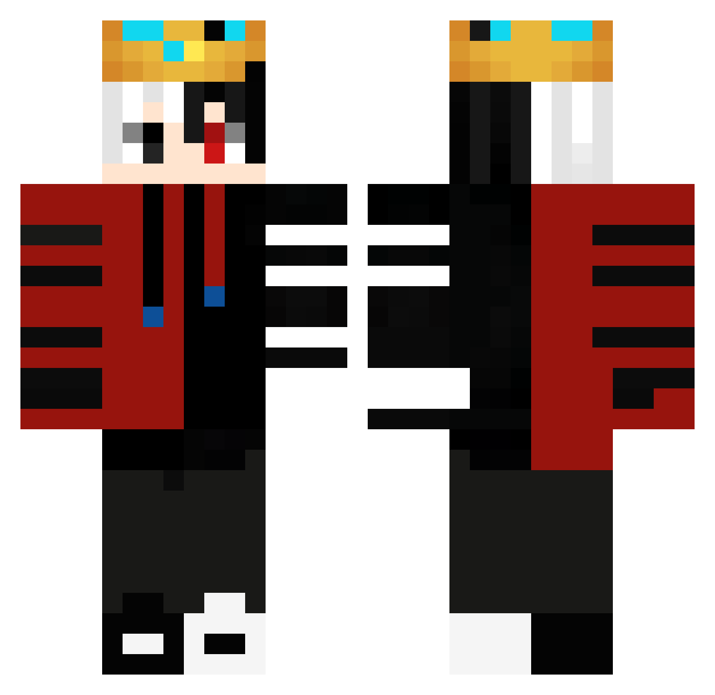 Yash_Gamer_Yt Minecraft skin, front and back view