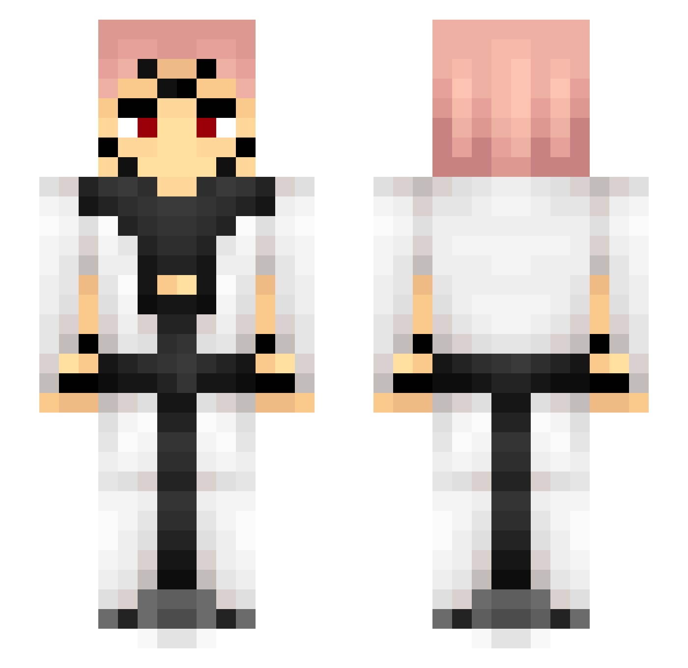 WildSys Minecraft skin, front and back view