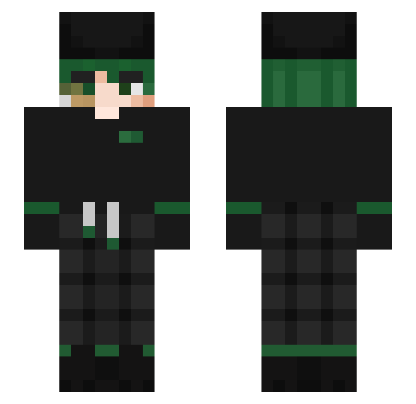W_O_P Minecraft skin, front and back view