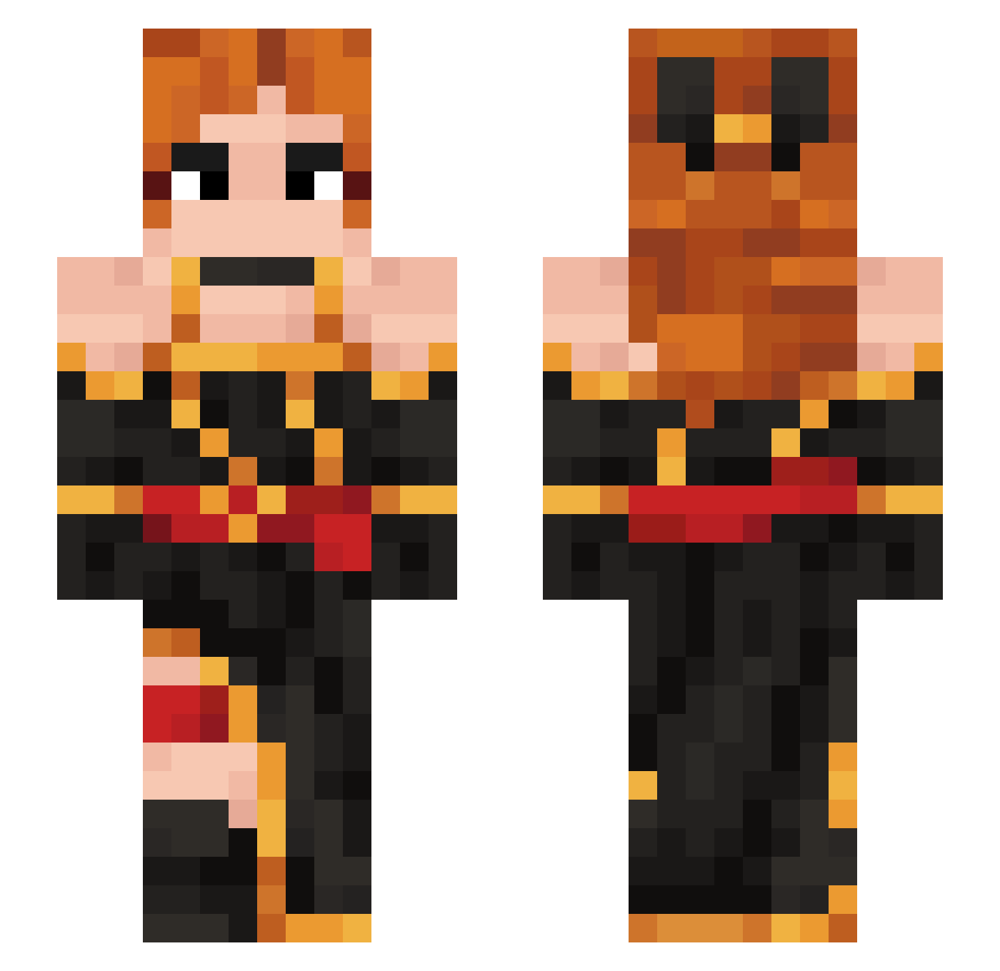 eyalon42 Minecraft skin, front and back view