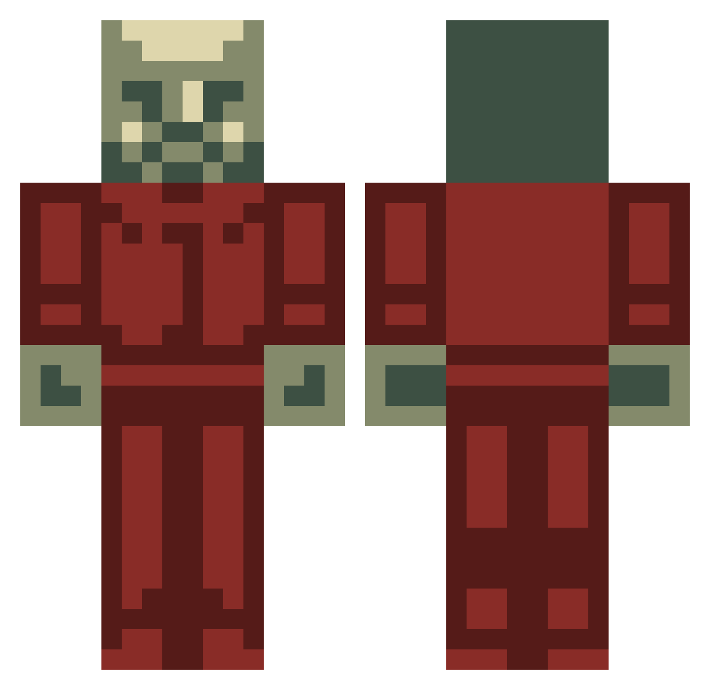epicboy2 Minecraft skin, front and back view