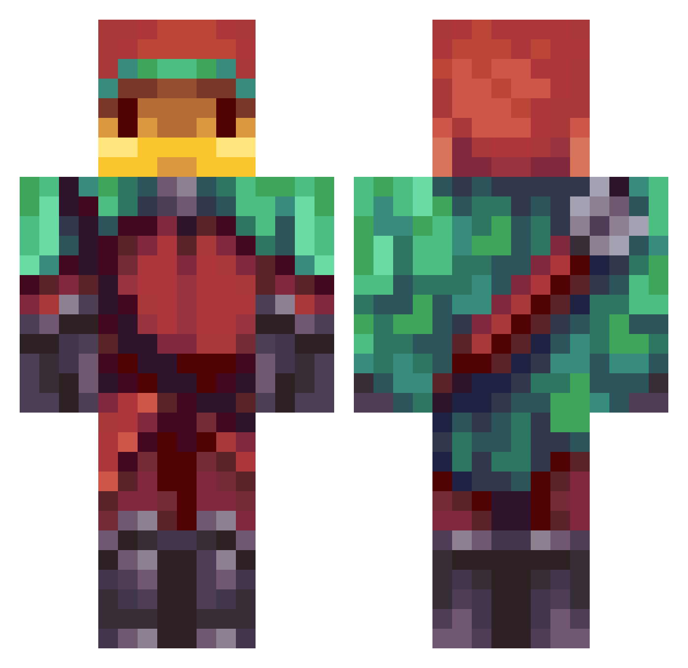 S_n_i_f_f_e_r Minecraft skin, front and back view