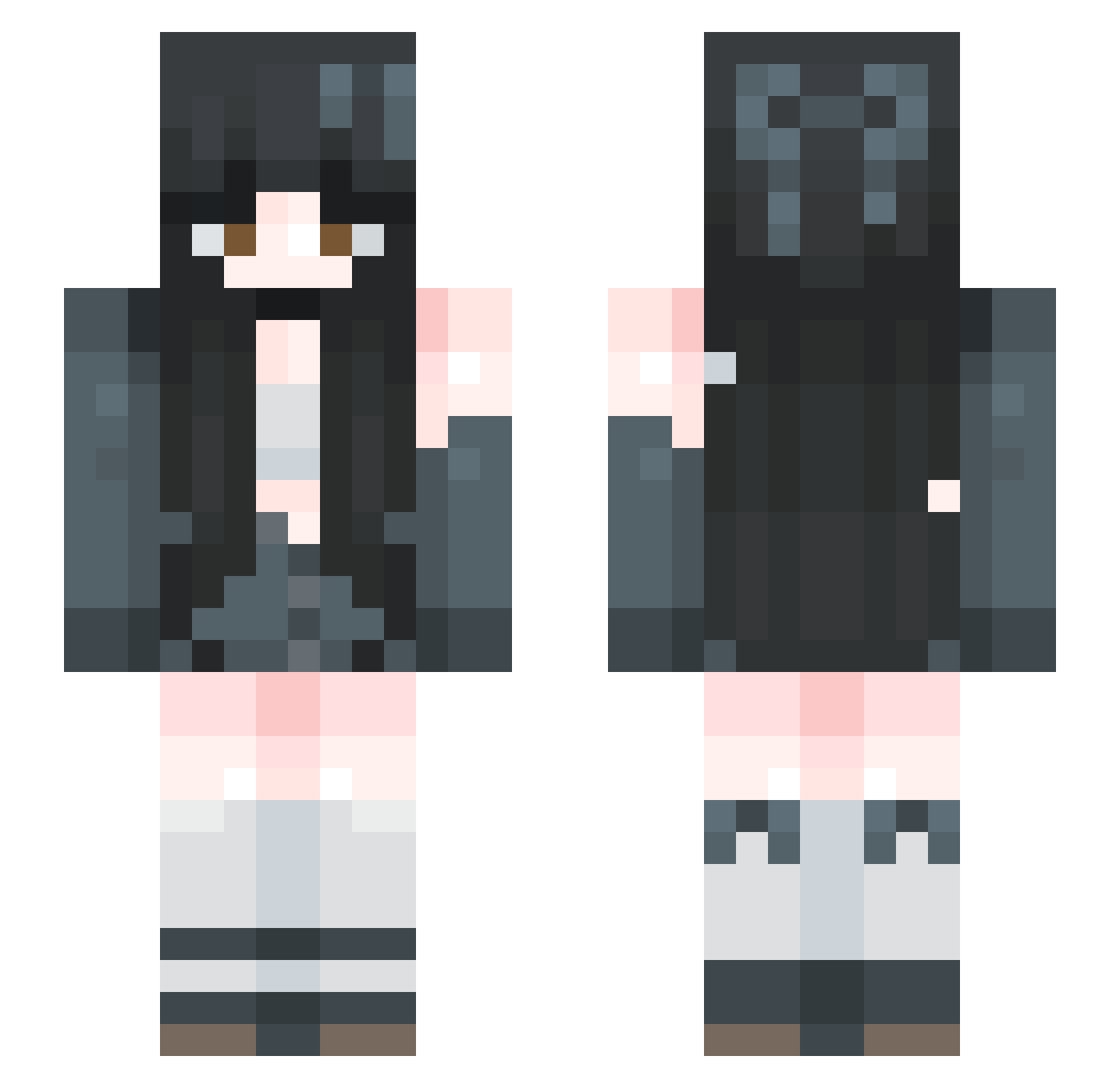 kolii114 Minecraft skin, front and back view