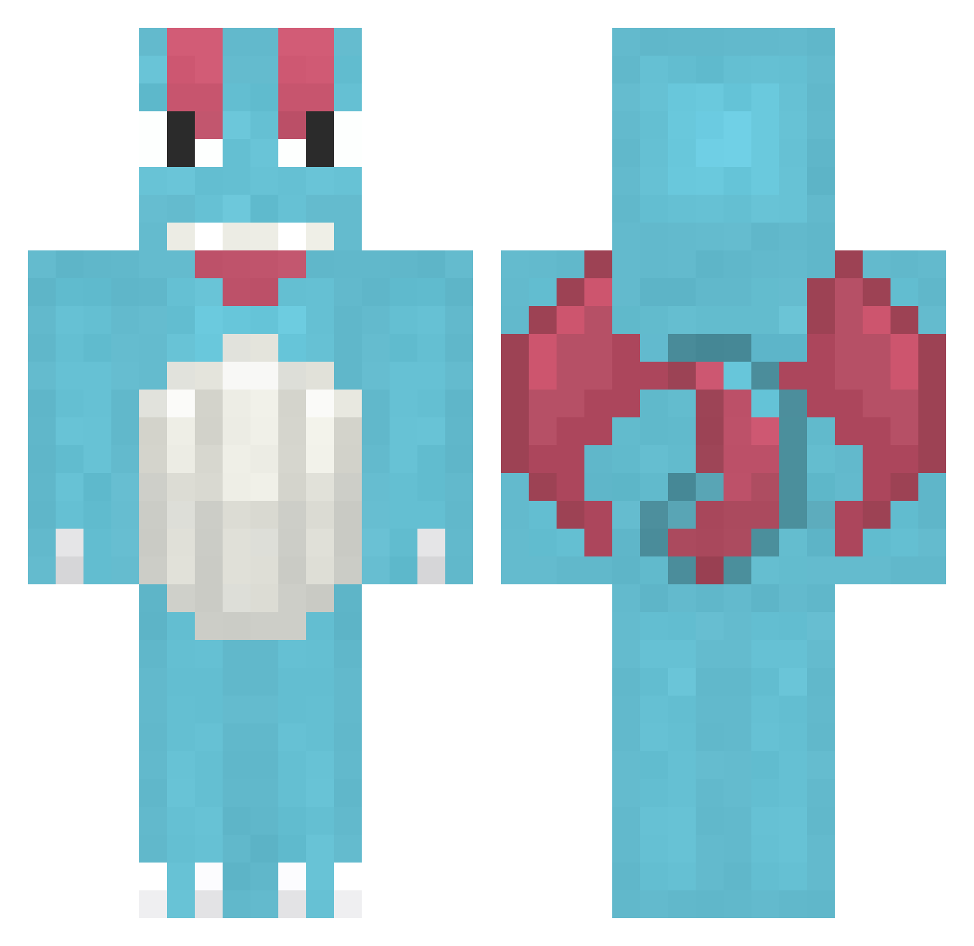dlqoriqor Minecraft skin, front and back view