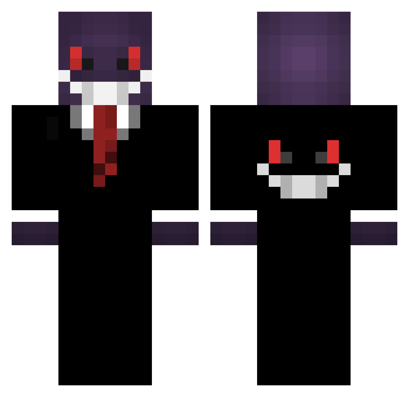_Shu_12 Minecraft skin, front and back view