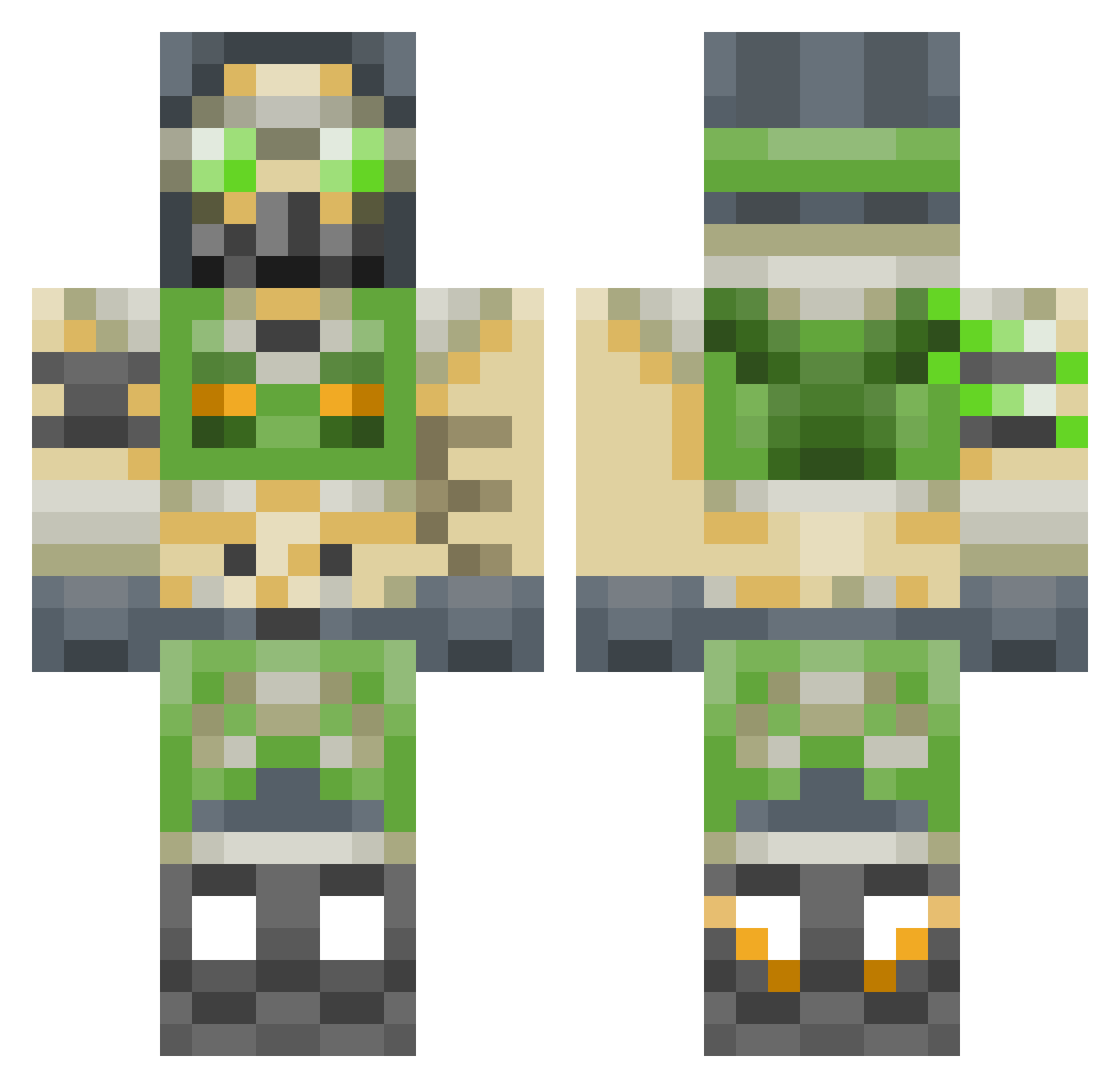 Znany_Marko Minecraft skin, front and back view