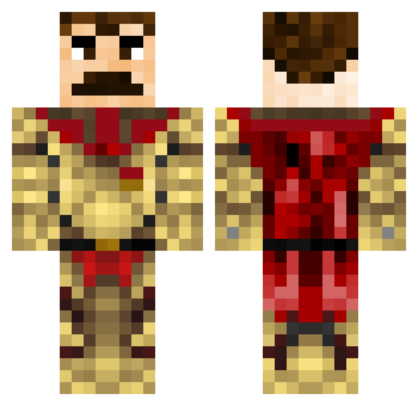 cristianlibardo Minecraft skin, front and back view