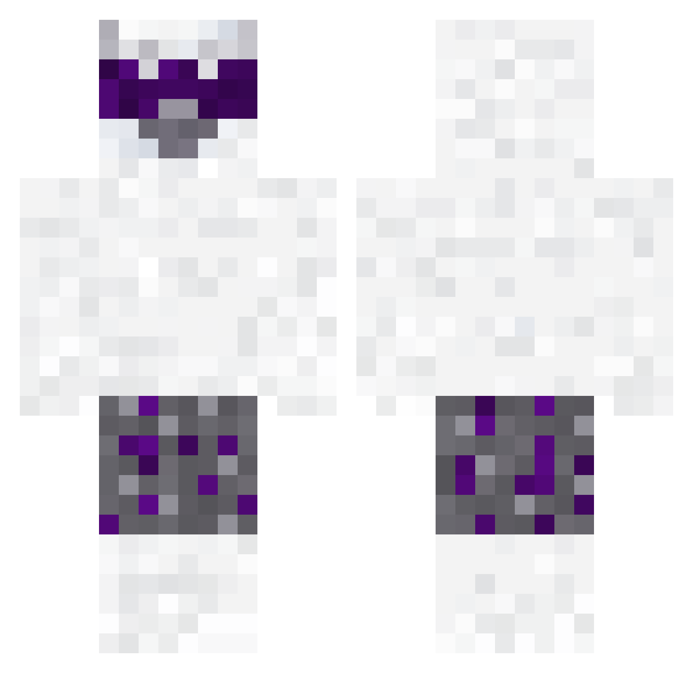 sa1cn Minecraft skin, front and back view