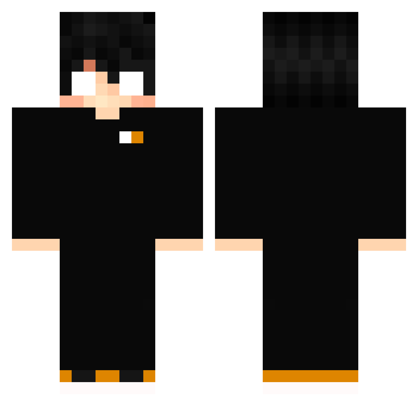 Protocol78 Minecraft skin, front and back view