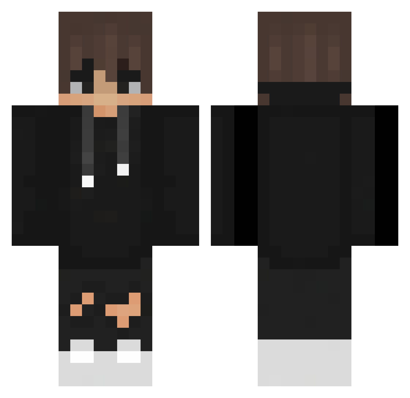 Trxcerrr Minecraft skin, front and back view