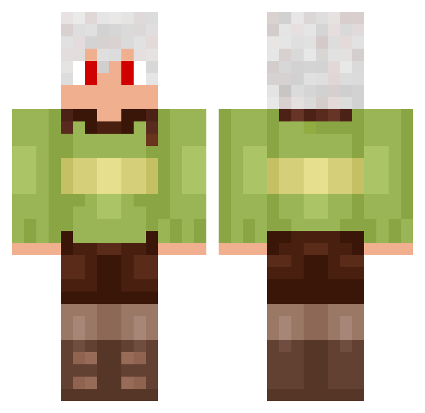 CROSSlmUa2 Minecraft skin, front and back view