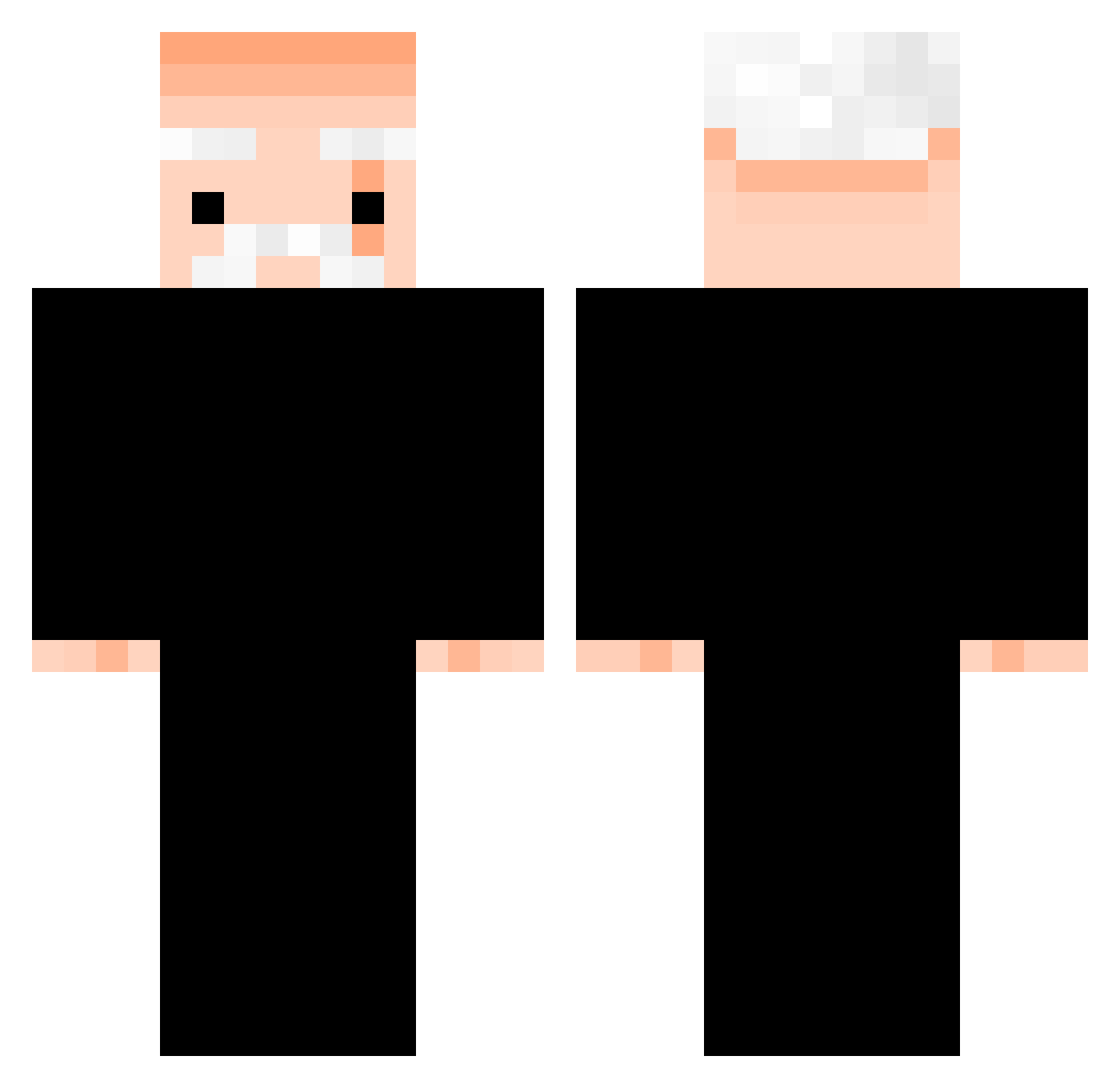 chudgamer420 Minecraft skin, front and back view