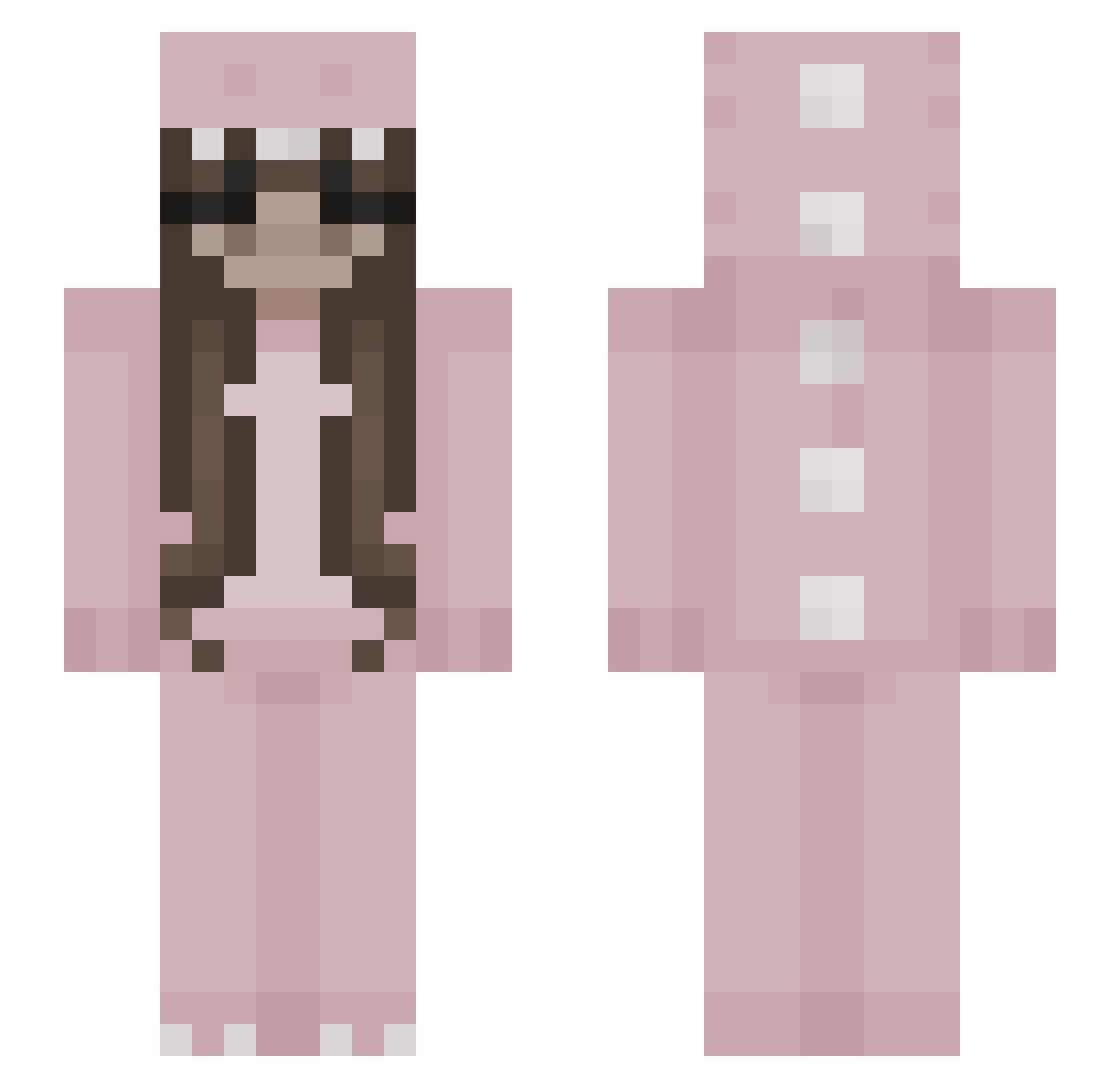 Ratbug12x Minecraft skin, front and back view