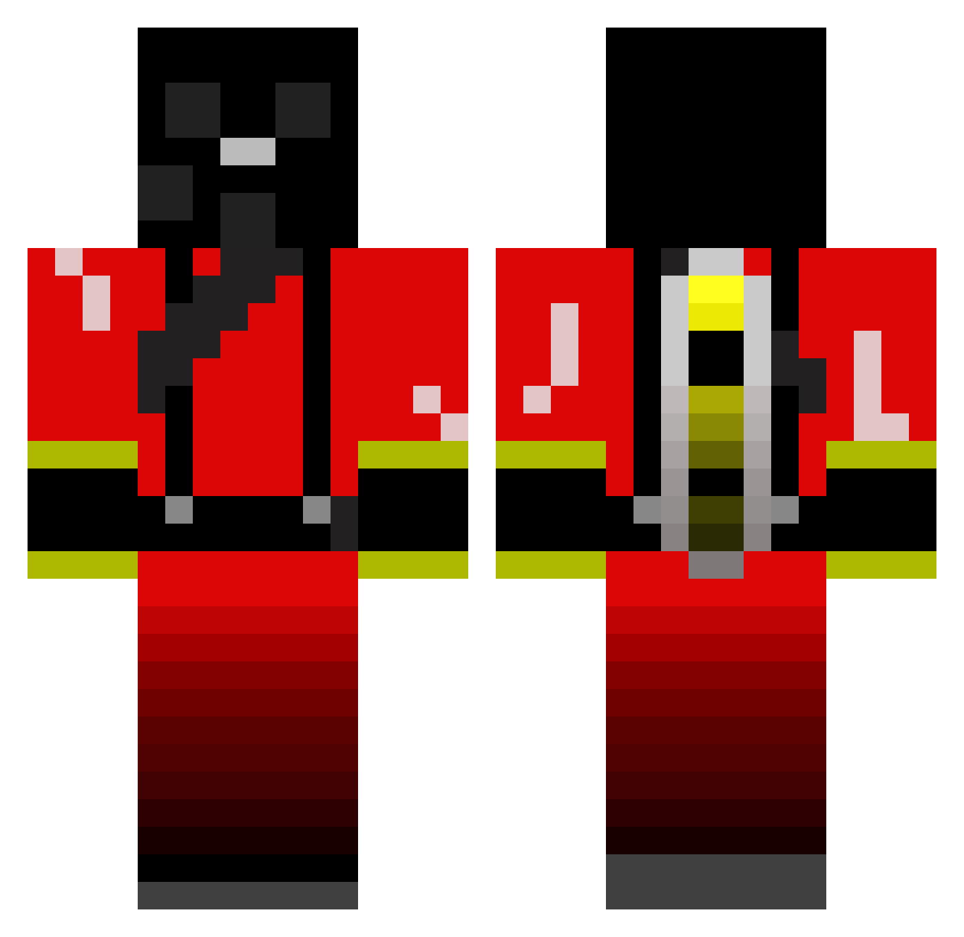 nicholassalslas Minecraft skin, front and back view