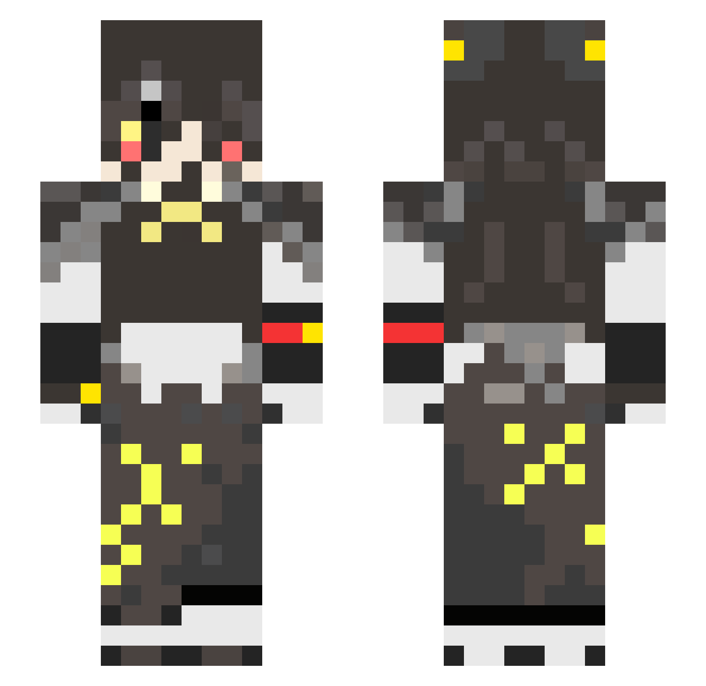 ycy9216 Minecraft skin, front and back view