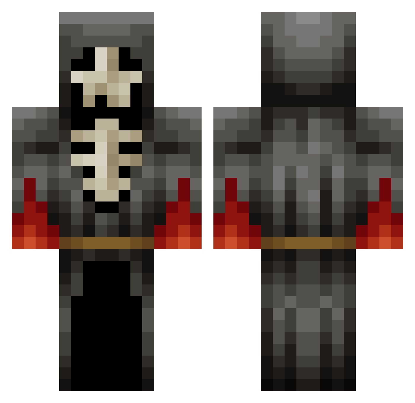 TENZENTURTLE Minecraft skin, front and back view