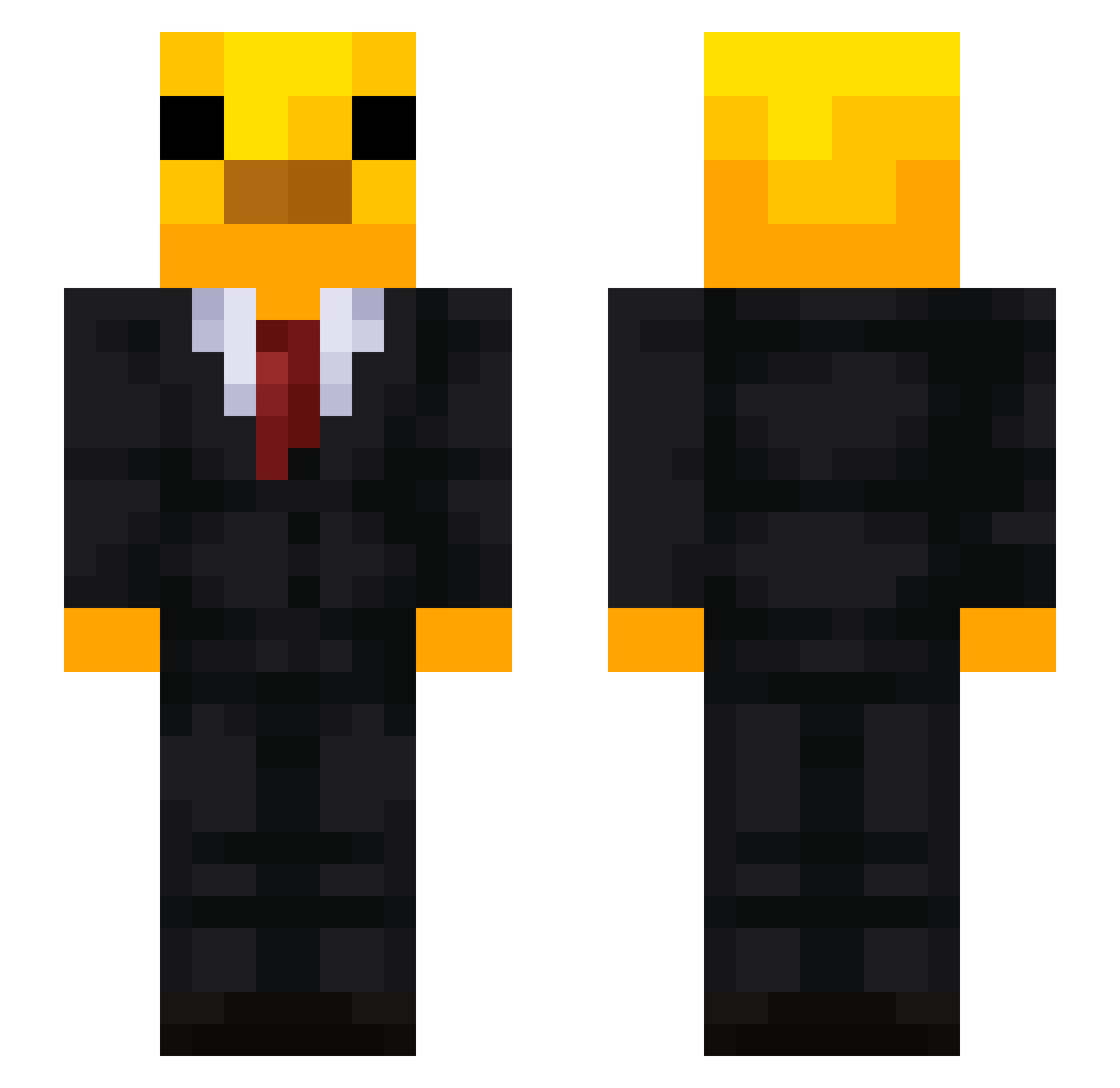 xxKruczekMCxx Minecraft skin, front and back view