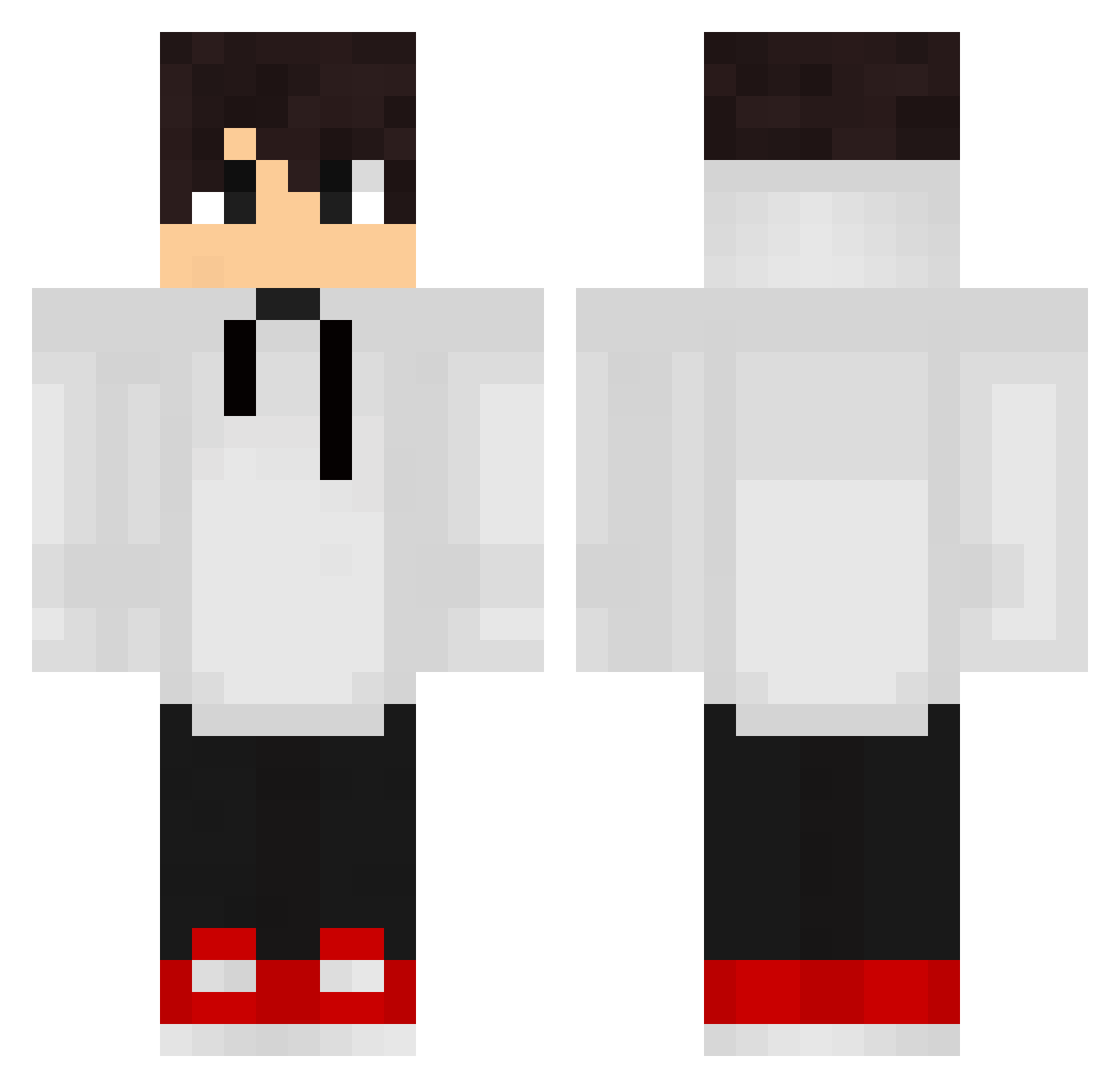 SiPeP15 Minecraft skin, front and back view