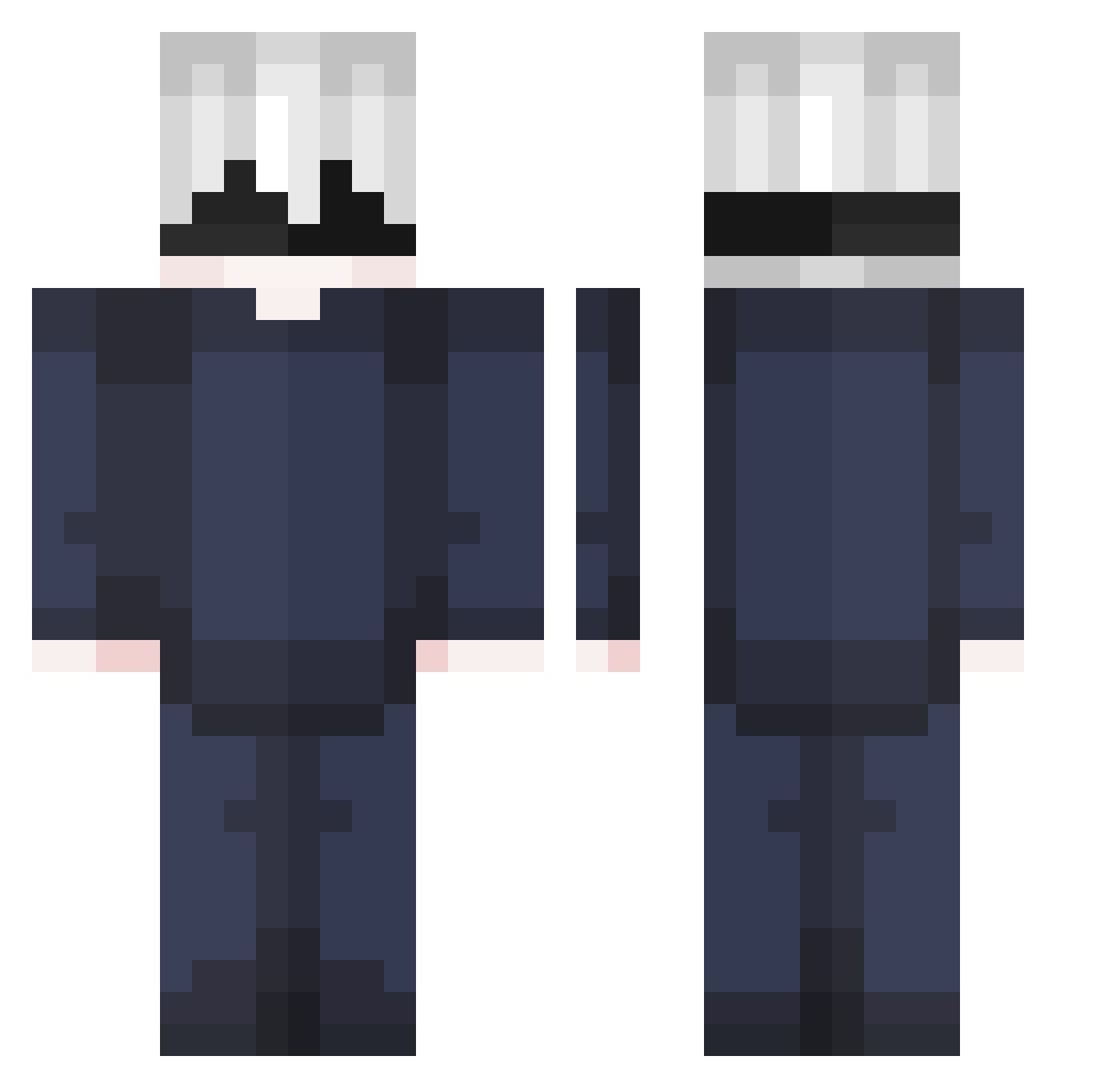 ZoKeY_YT Minecraft skin, front and back view