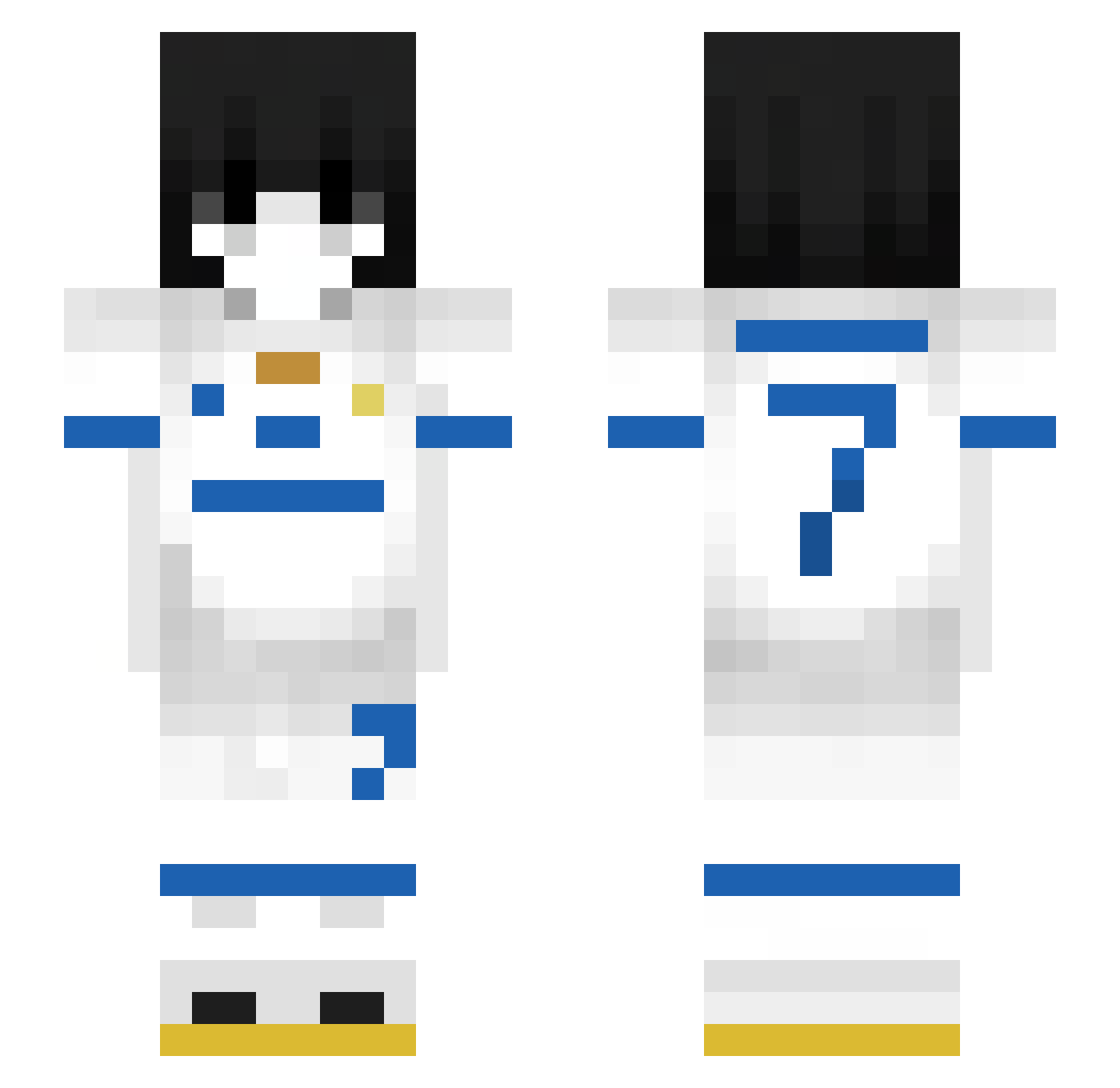 zRikt_G0D Minecraft skin, front and back view