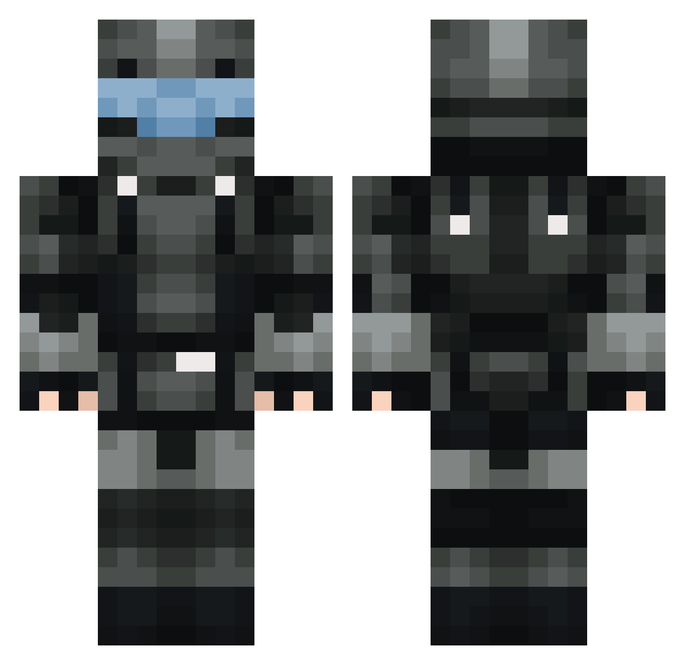 pipe_argentino Minecraft skin, front and back view