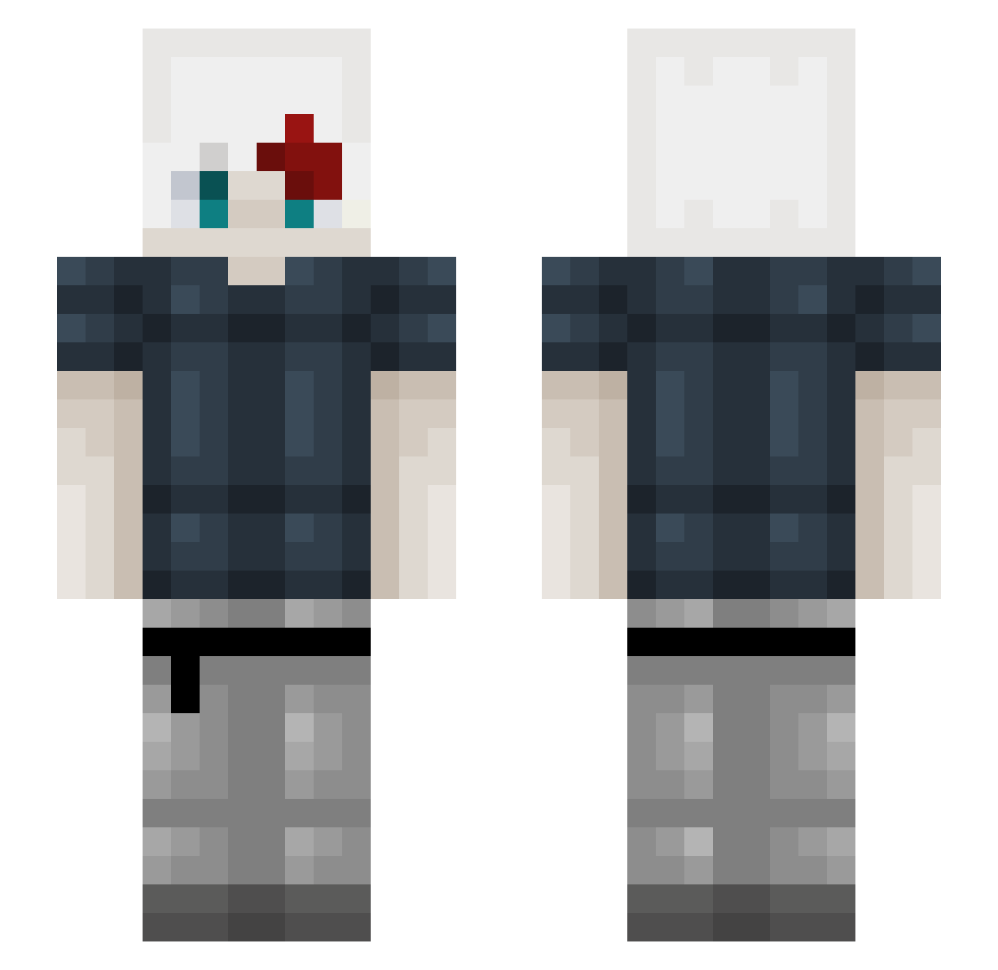bandziorekk_ Minecraft skin, front and back view
