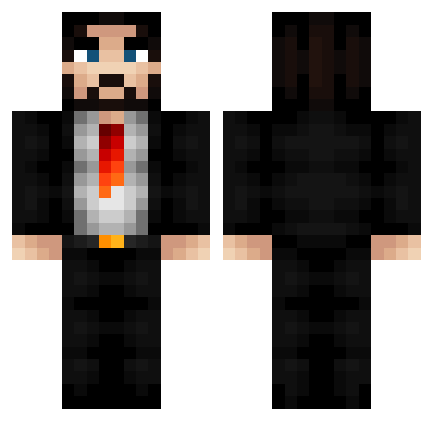 Theoliver09 Minecraft skin, front and back view
