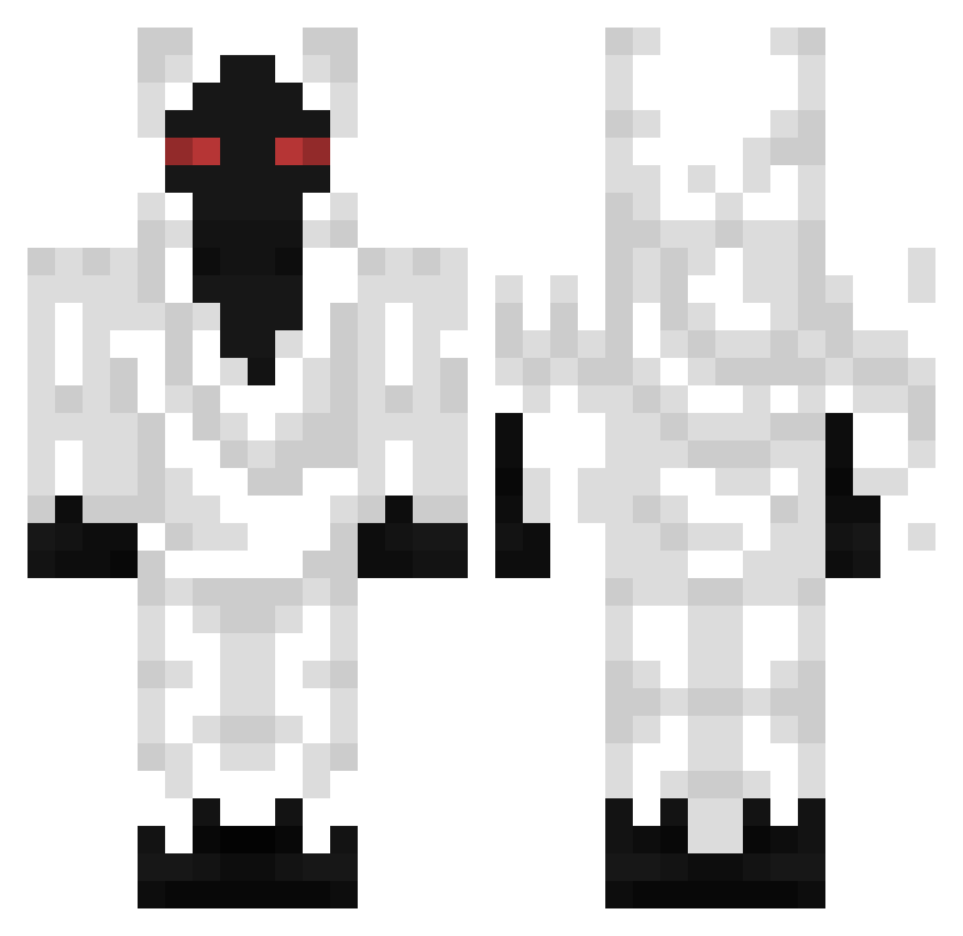 darversse Minecraft skin, front and back view