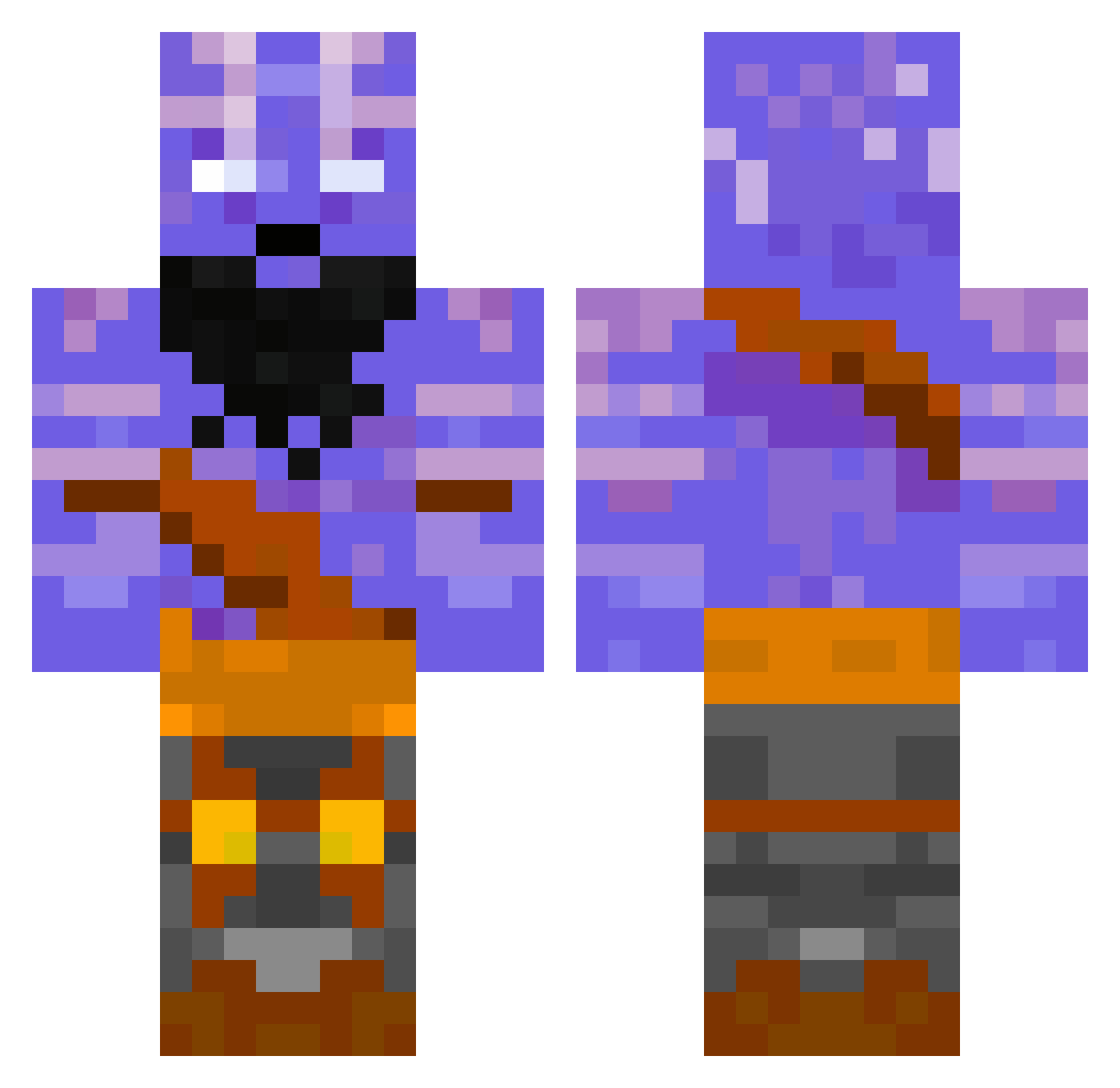 Gaaraaaa_ Minecraft skin, front and back view