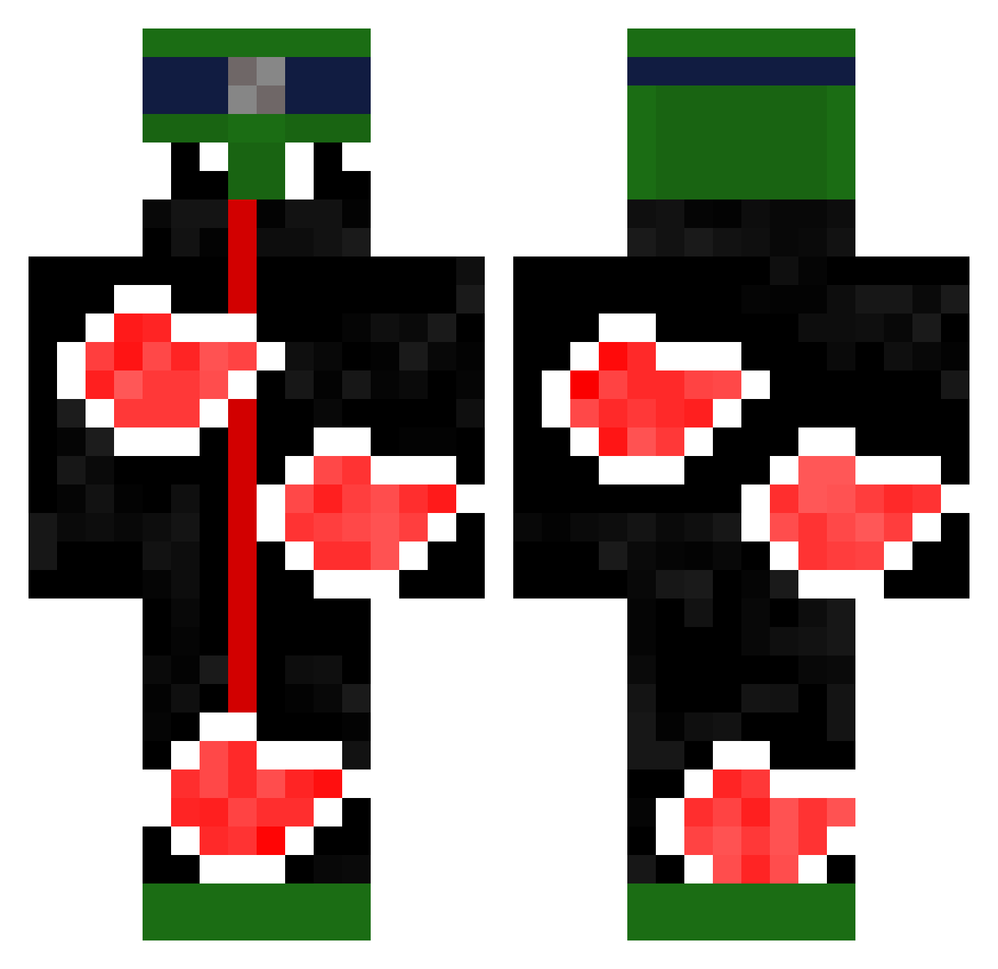 Jaemee81223 Minecraft skin, front and back view
