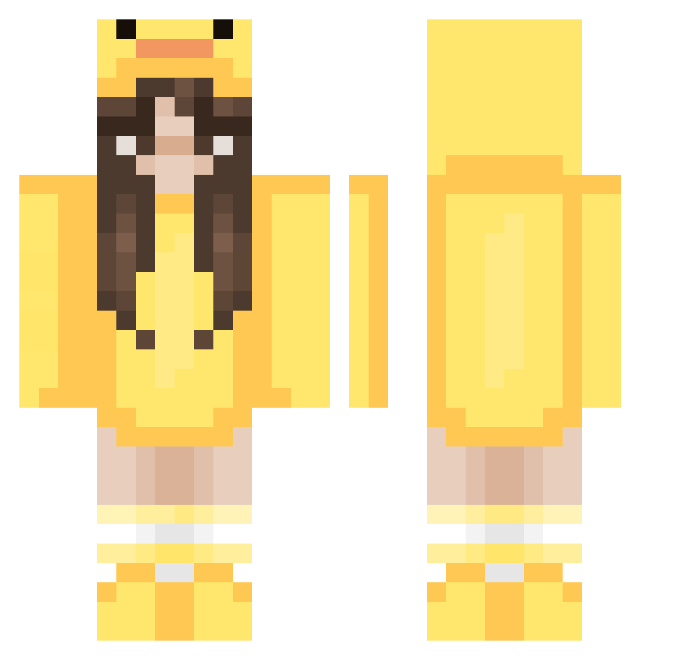 qqcym Minecraft skin, front and back view
