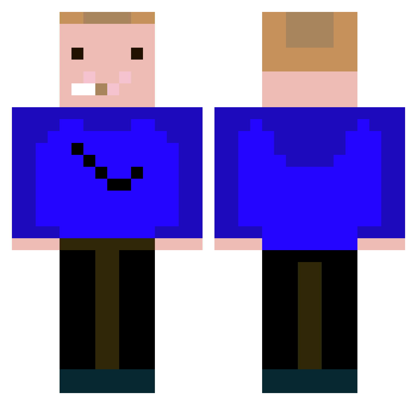 michal0123453 Minecraft skin, front and back view