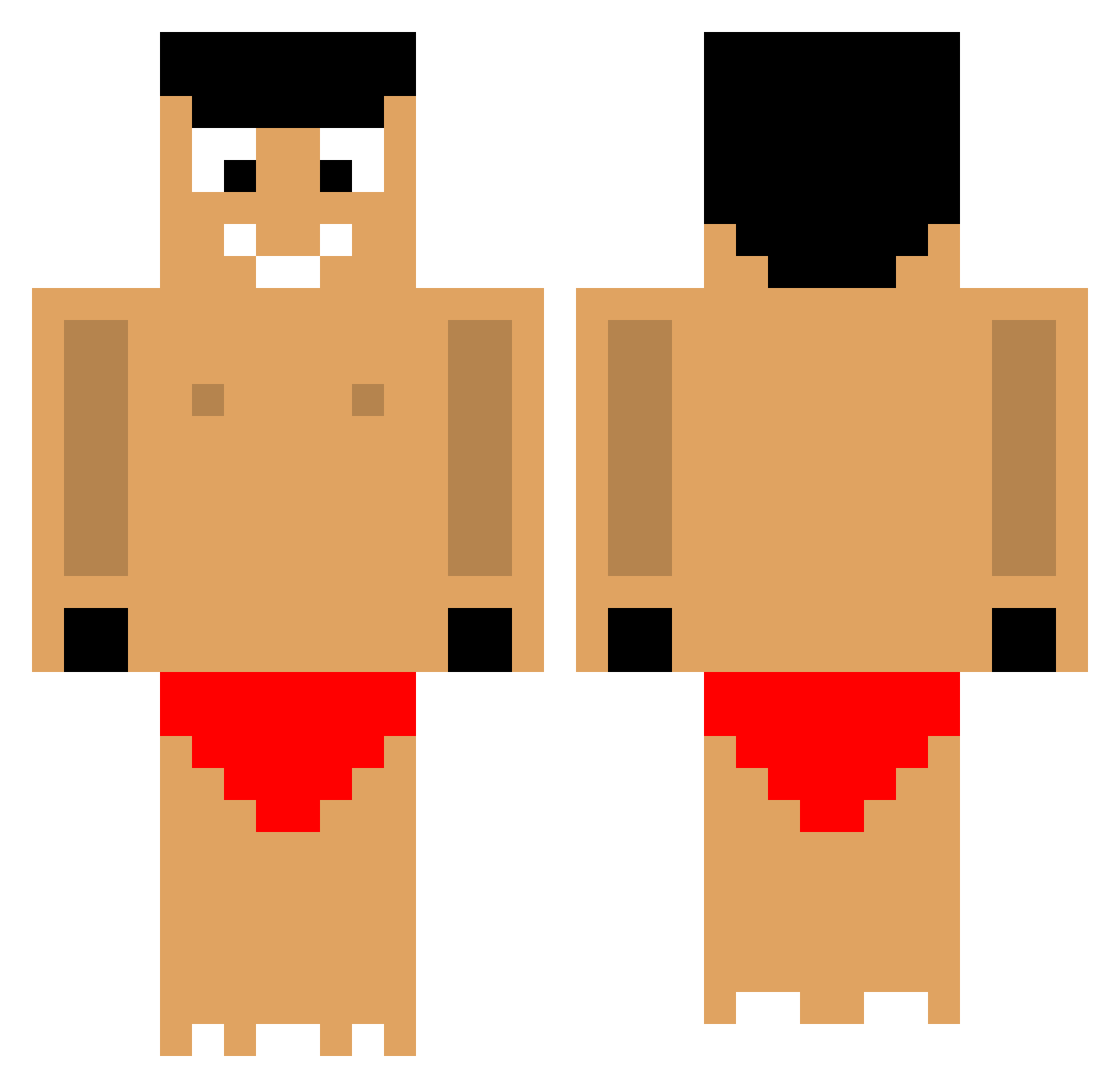 zab_unCsL_05_10 Minecraft skin, front and back view