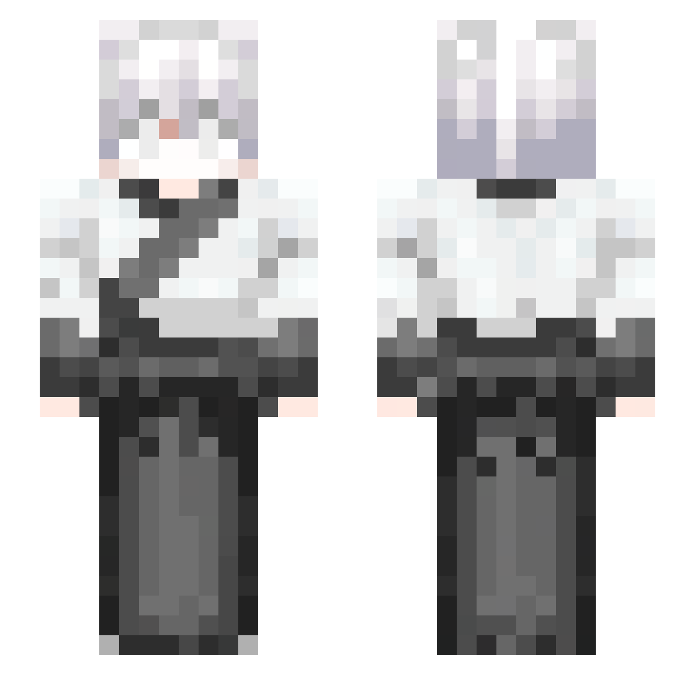 NyTo0983 Minecraft skin, front and back view