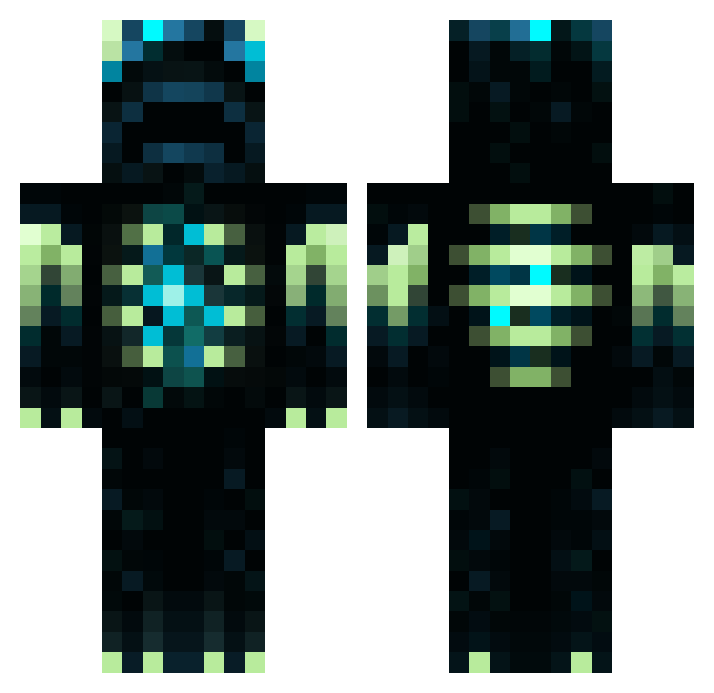 issei1117 Minecraft skin, front and back view