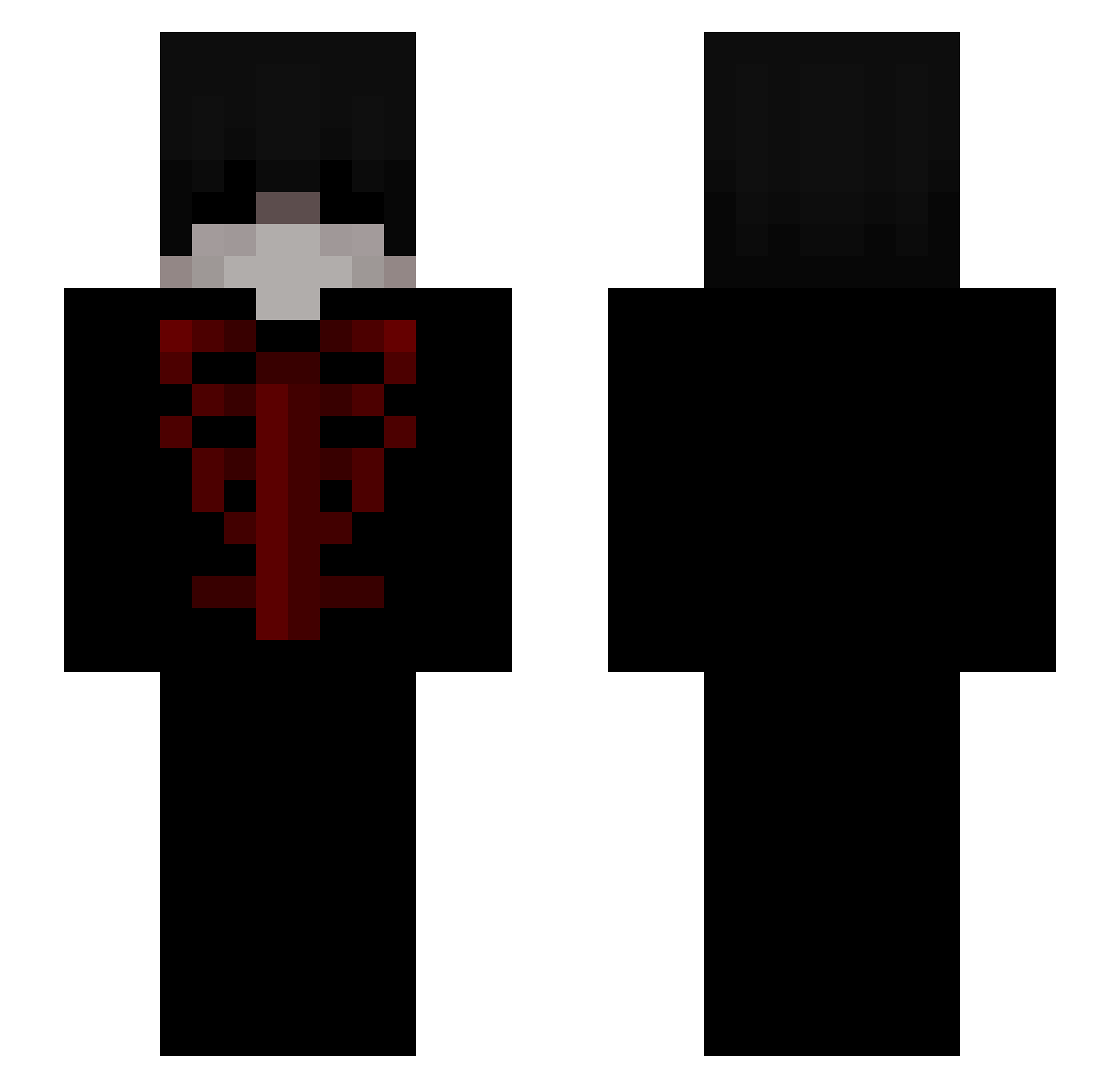 FatutoGamer Minecraft skin, front and back view