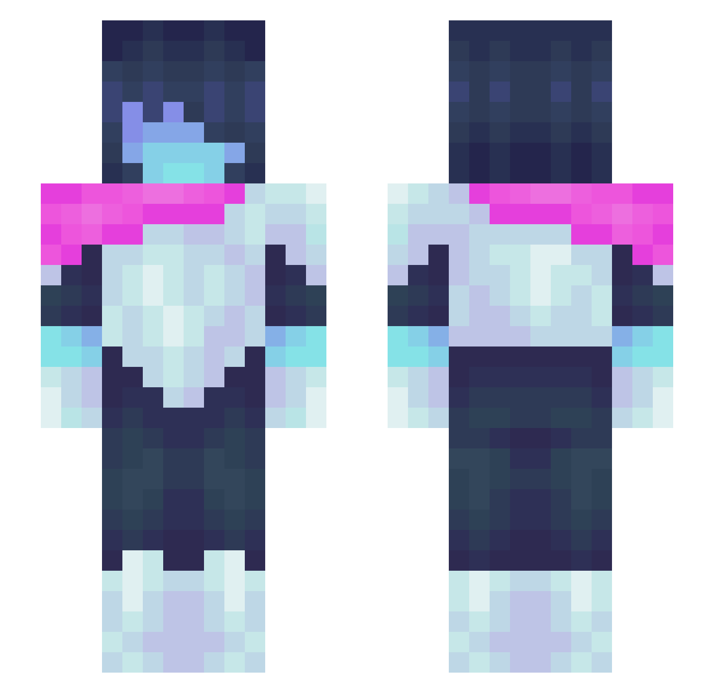 GameCrayfish192 Minecraft skin, front and back view