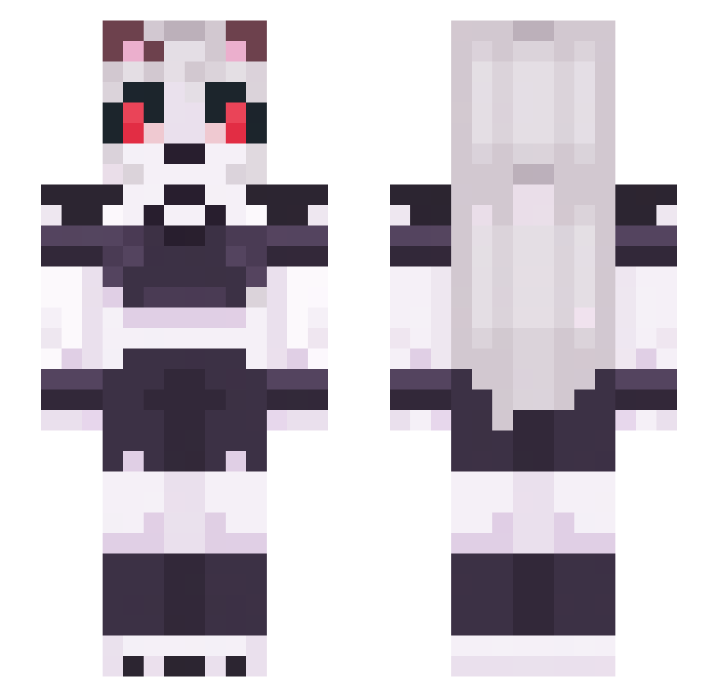 succovich Minecraft skin, front and back view