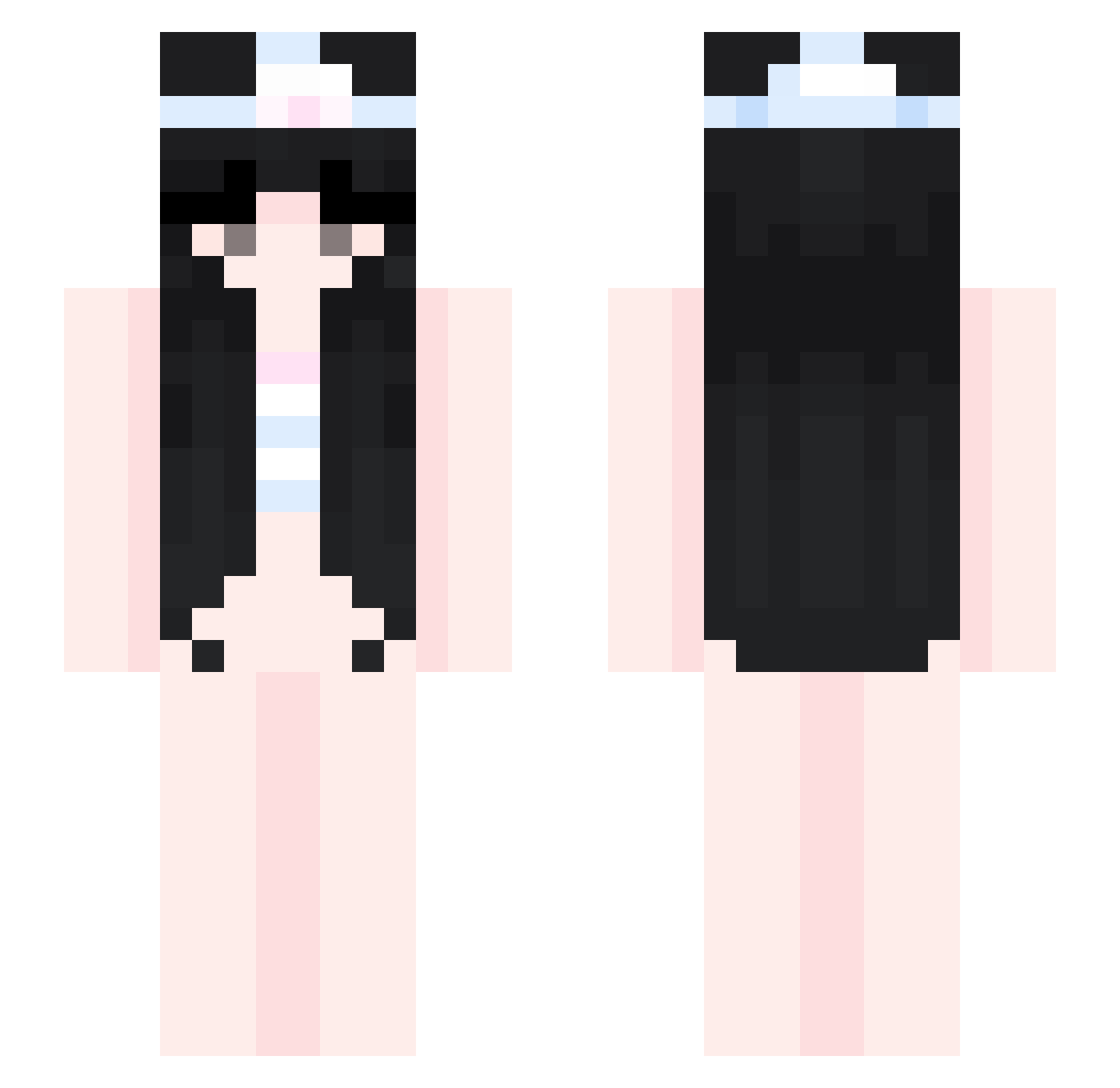soft_moca Minecraft skin, front and back view